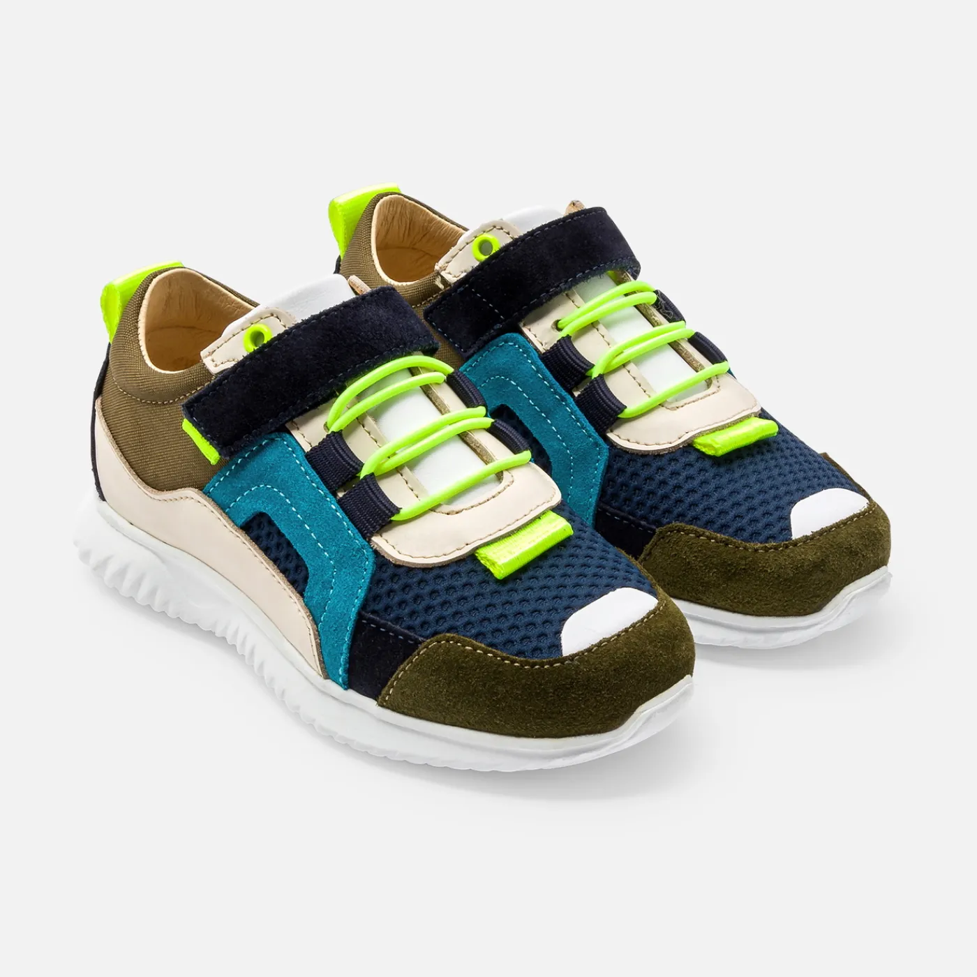 Sneakers-Jacadi Boy running sneakers Khaki