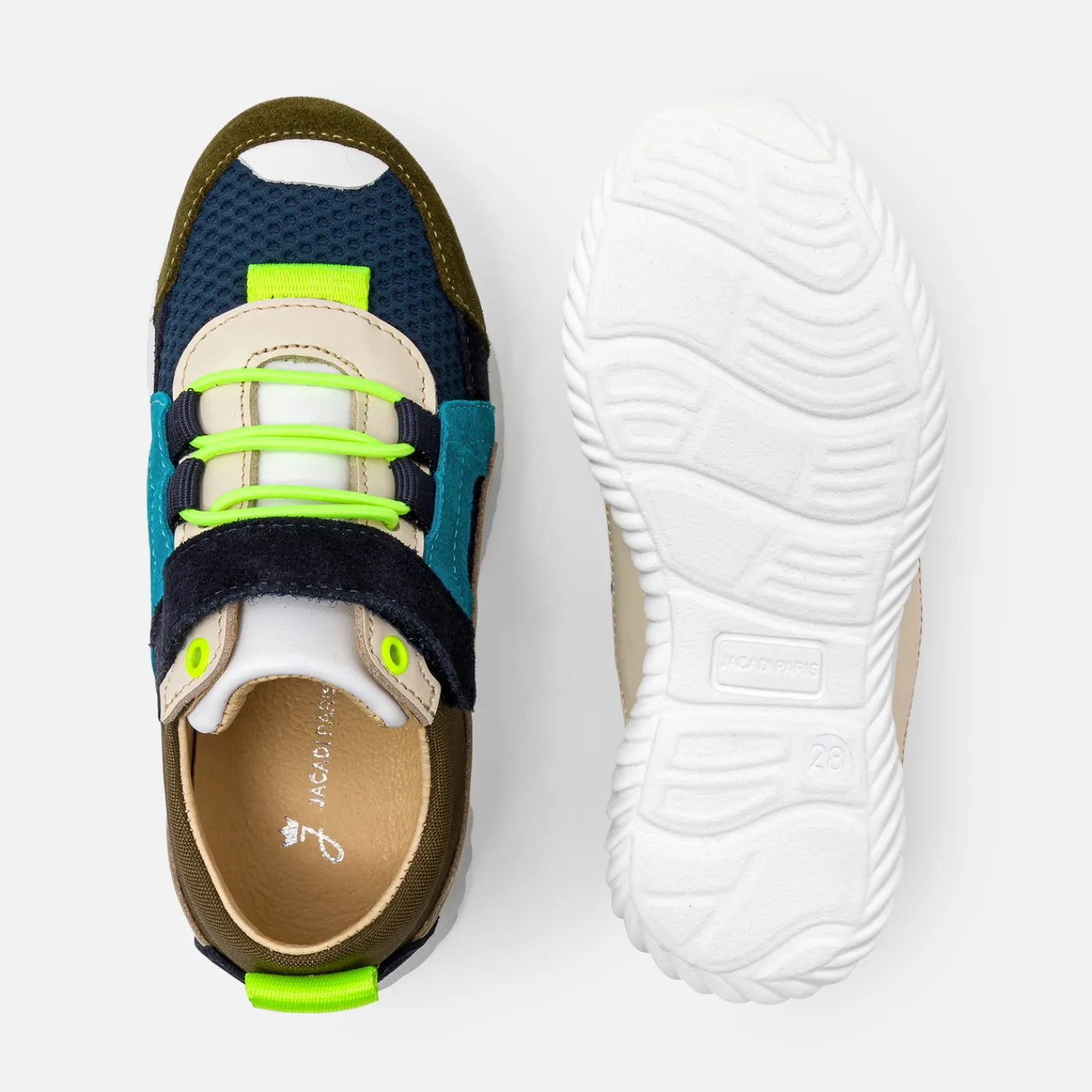 Sneakers-Jacadi Boy running sneakers Khaki