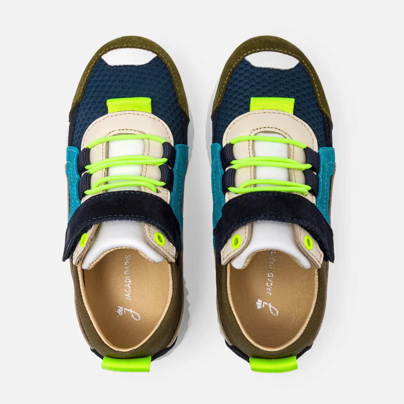 Sneakers-Jacadi Boy running sneakers Khaki