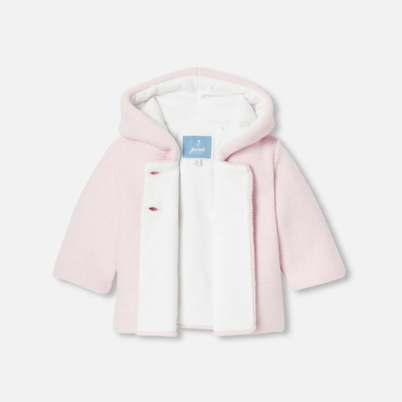 Coats And Outerwear|Baby Snowsuits & Burnous-Jacadi Baby girl lined jacket Jacadi pale Pink
