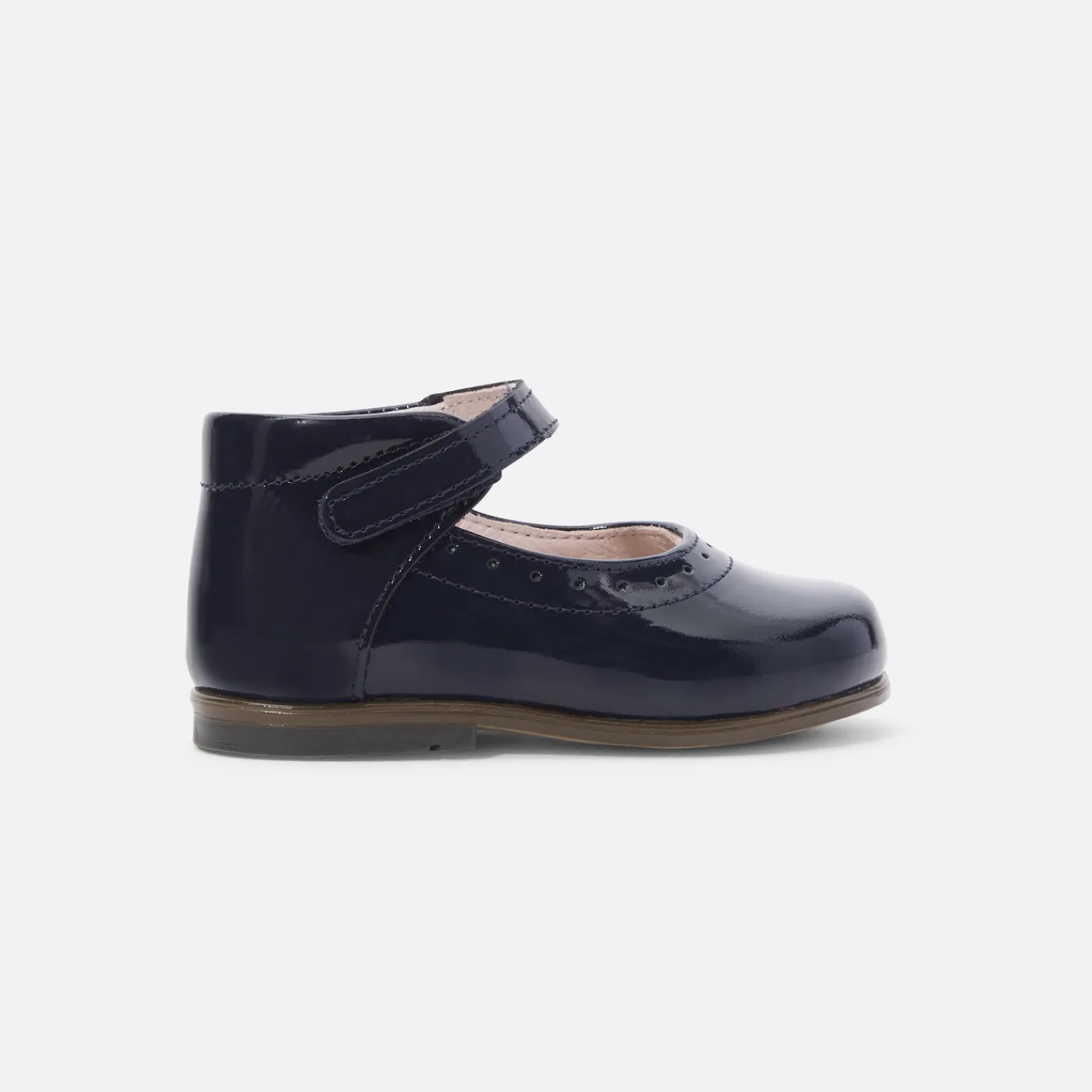 Mary Janes, T-Straps And Ballet Flats-Jacadi Baby girl patent leather Mary Janes Jacadi Navy