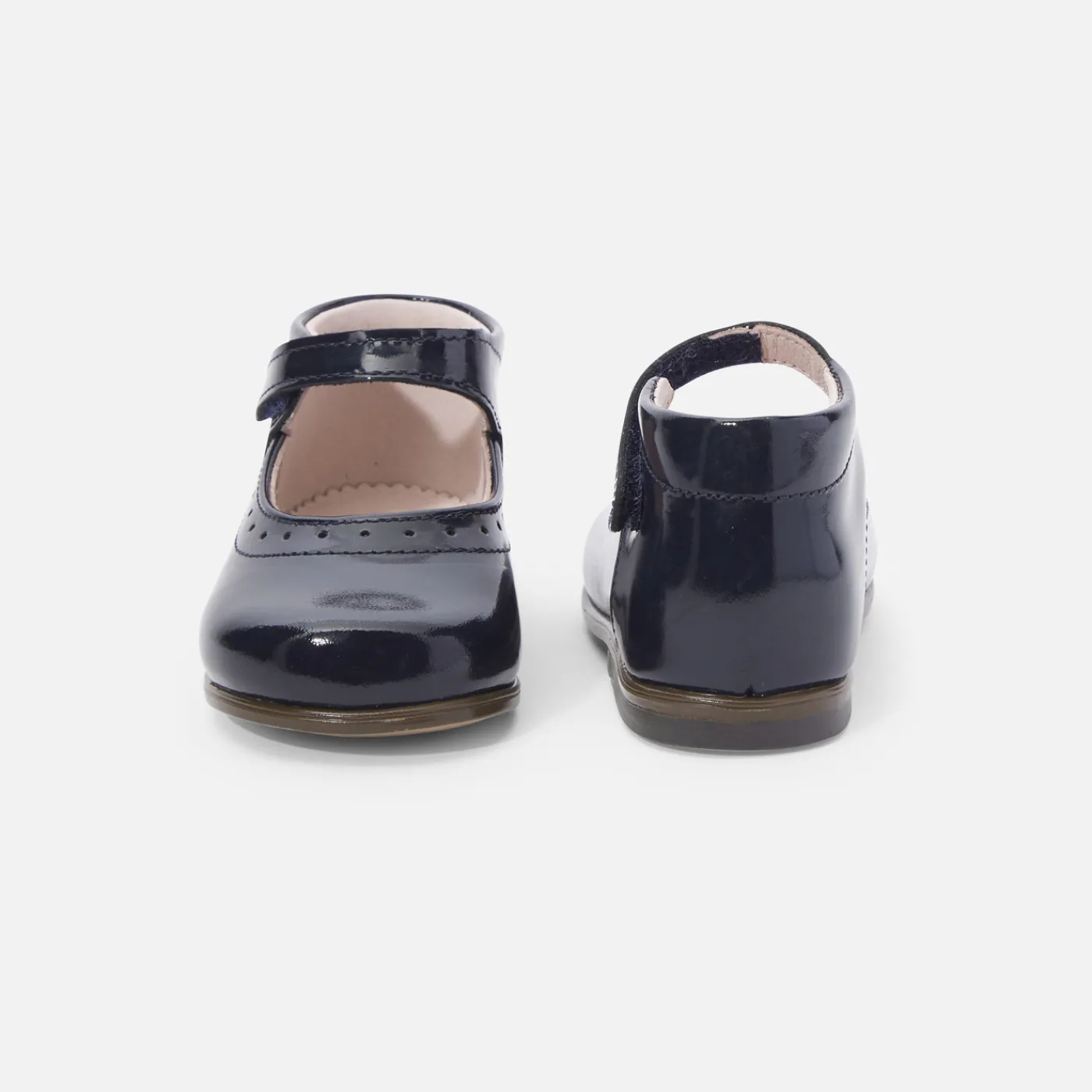 Mary Janes, T-Straps And Ballet Flats-Jacadi Baby girl patent leather Mary Janes Jacadi Navy