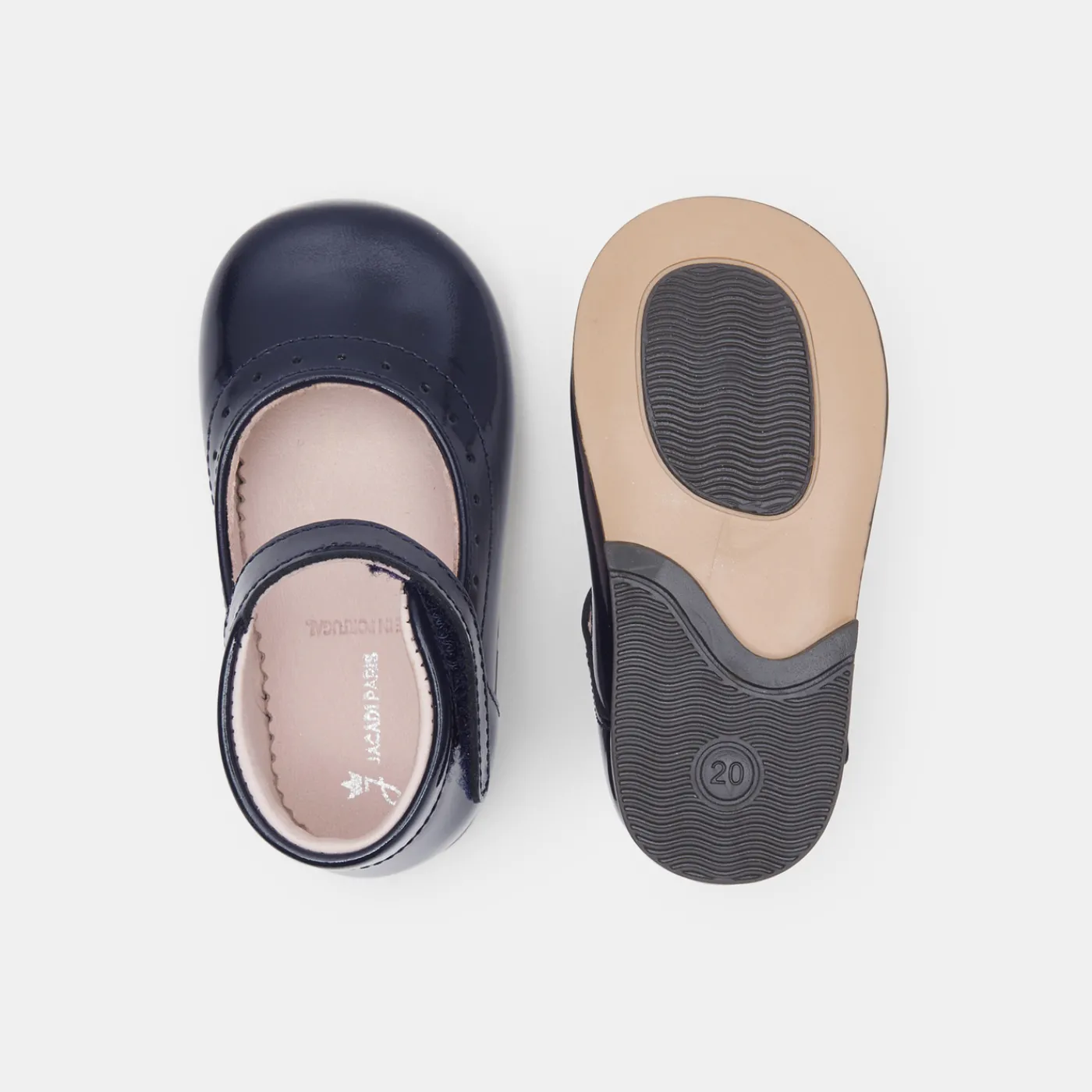 Mary Janes, T-Straps And Ballet Flats-Jacadi Baby girl patent leather Mary Janes Jacadi Navy
