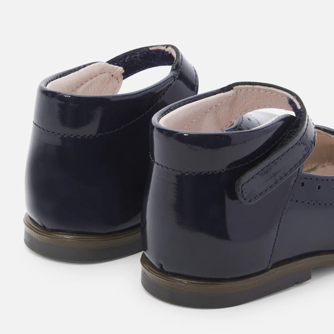 Mary Janes, T-Straps And Ballet Flats-Jacadi Baby girl patent leather Mary Janes Jacadi Navy