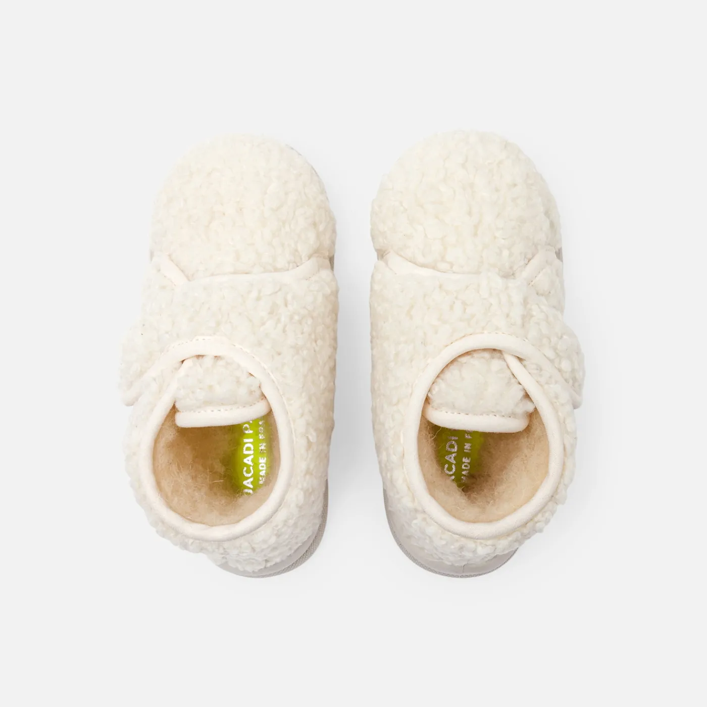 Slippers|Slippers-Jacadi Baby sherpa slippers Cream/Beige