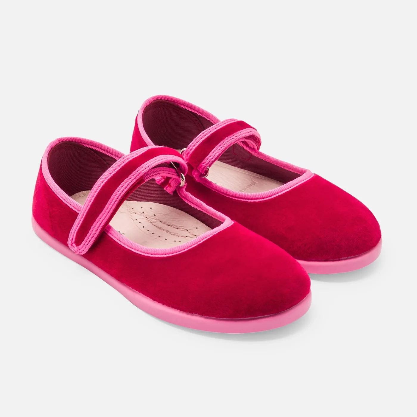 Slippers|Canvas Shoes-Jacadi Girl ballerinas Burgundy
