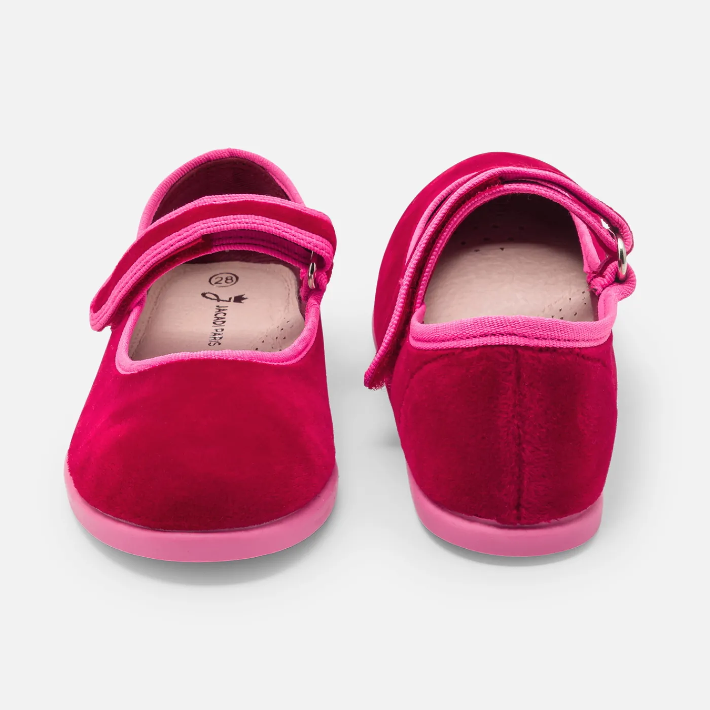 Slippers|Canvas Shoes-Jacadi Girl ballerinas Burgundy