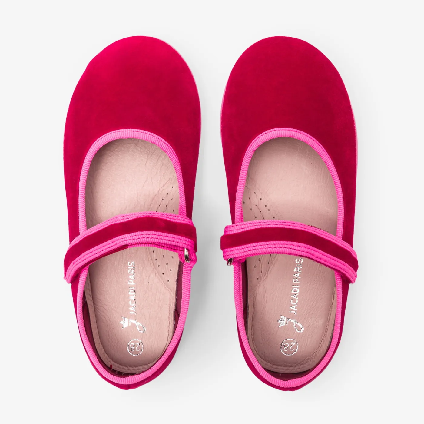 Slippers|Canvas Shoes-Jacadi Girl ballerinas Burgundy