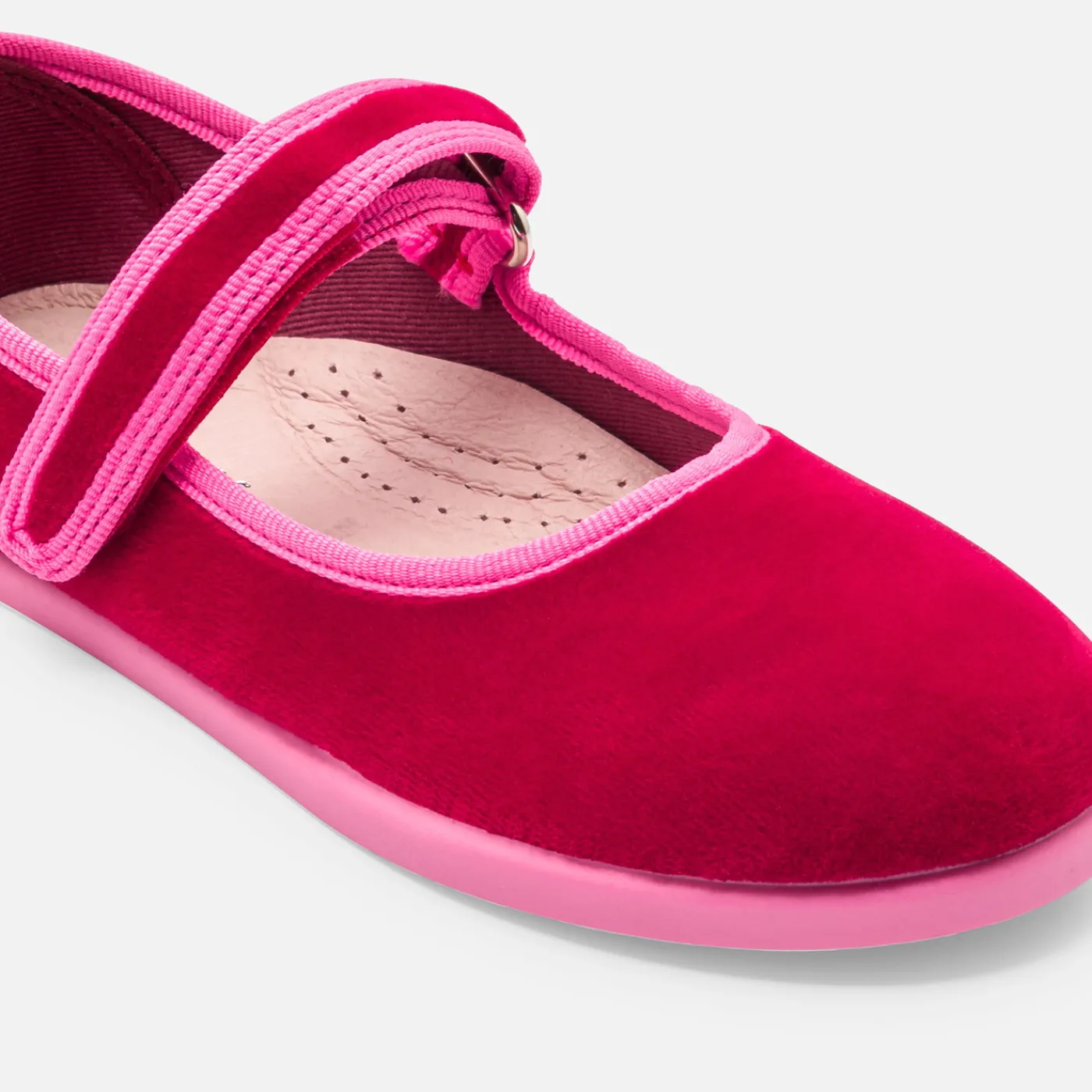Slippers|Canvas Shoes-Jacadi Girl ballerinas Burgundy