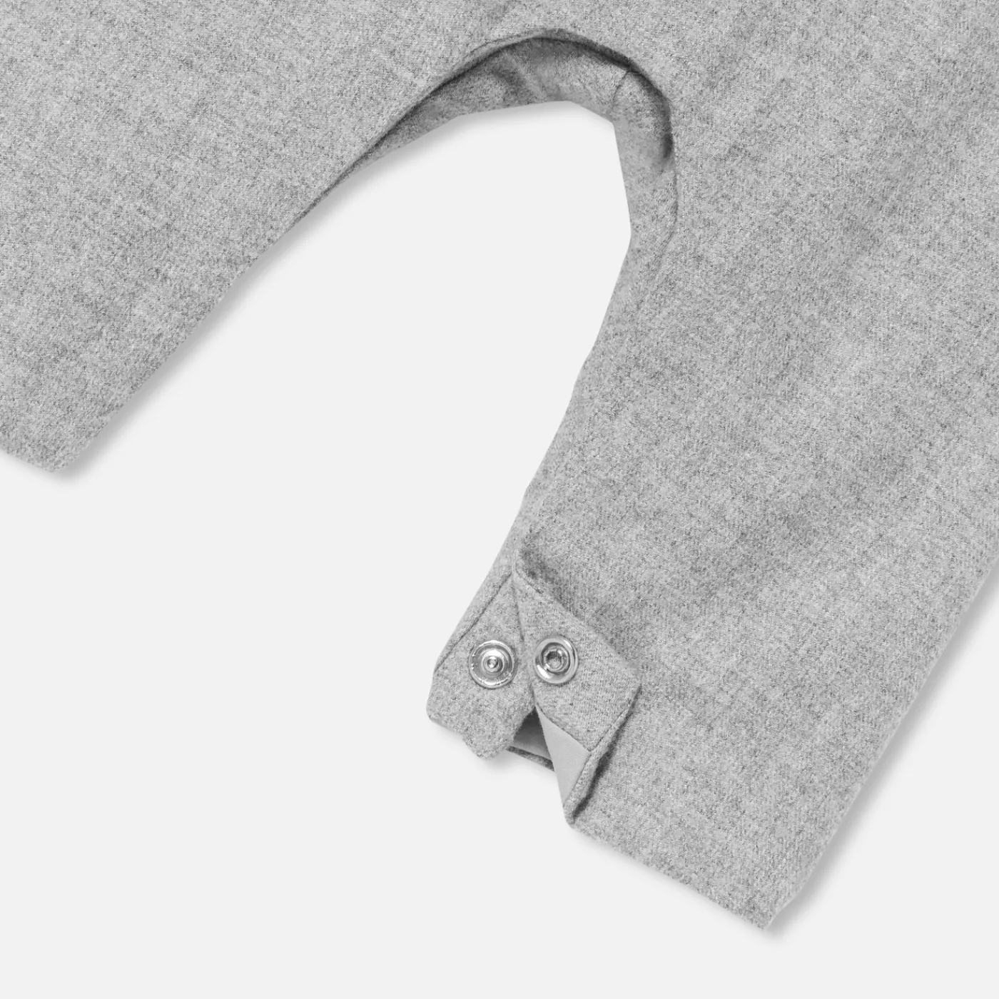 Bloomers, Overalls And Sets-Jacadi Baby boy flannel overalls Jacadi light Heather Grey