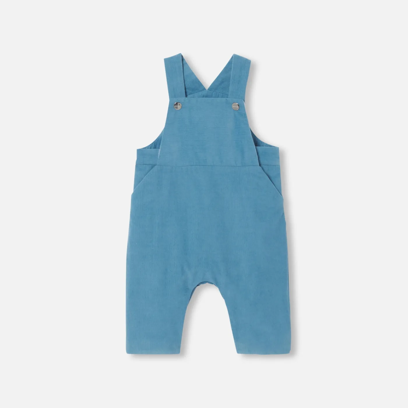 Bloomers, Overalls And Sets-Jacadi Baby boy velour overalls Baltic