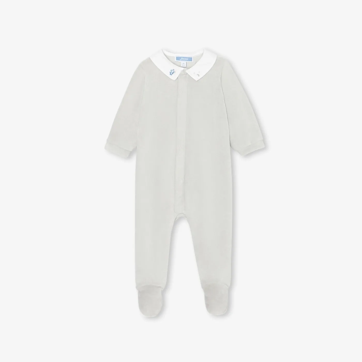 Pajamas|Pajamas-Jacadi Velvet baby pajamas Grey