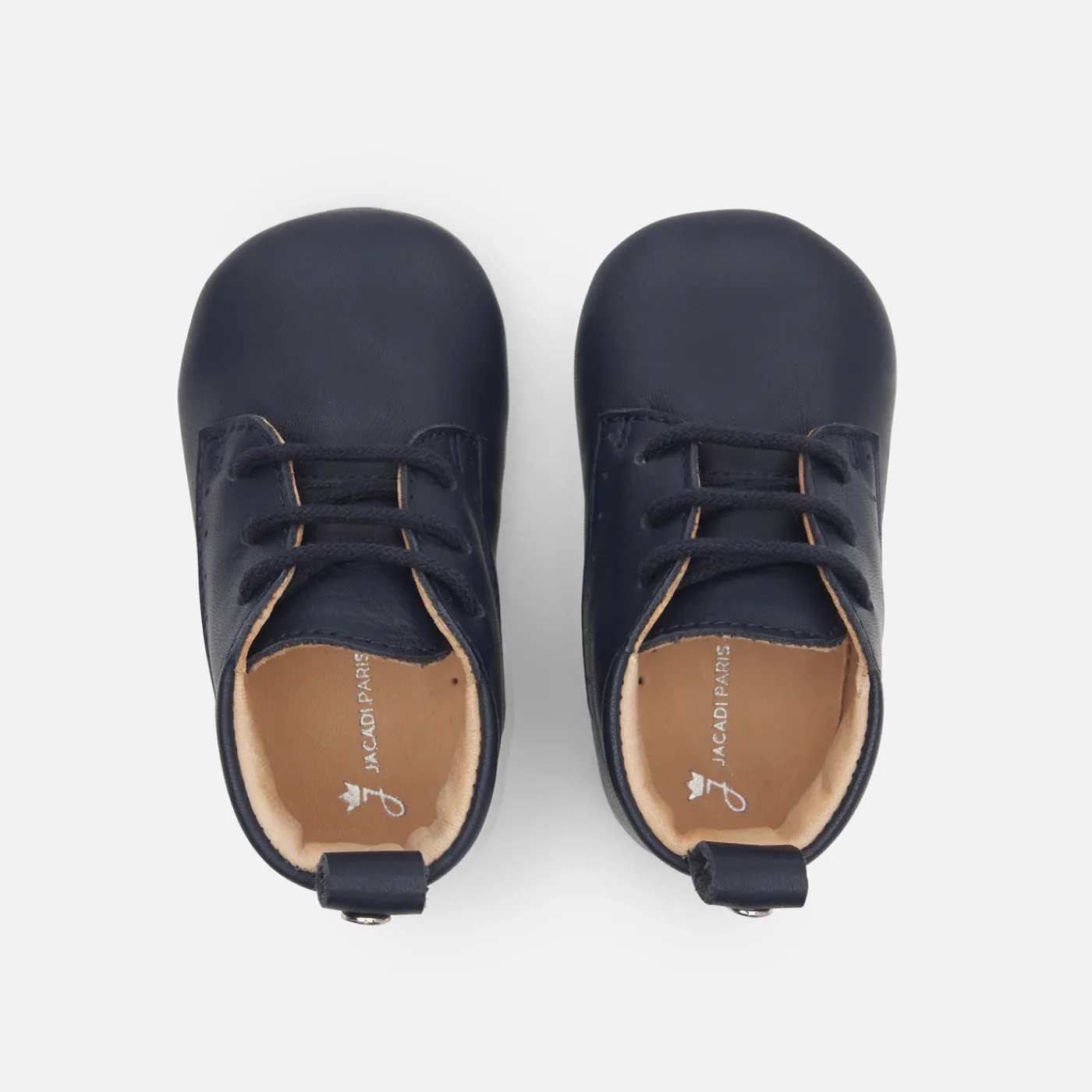 Slippers|Soft Leather Slippers-Jacadi Baby boy leather slippers Jacadi Navy