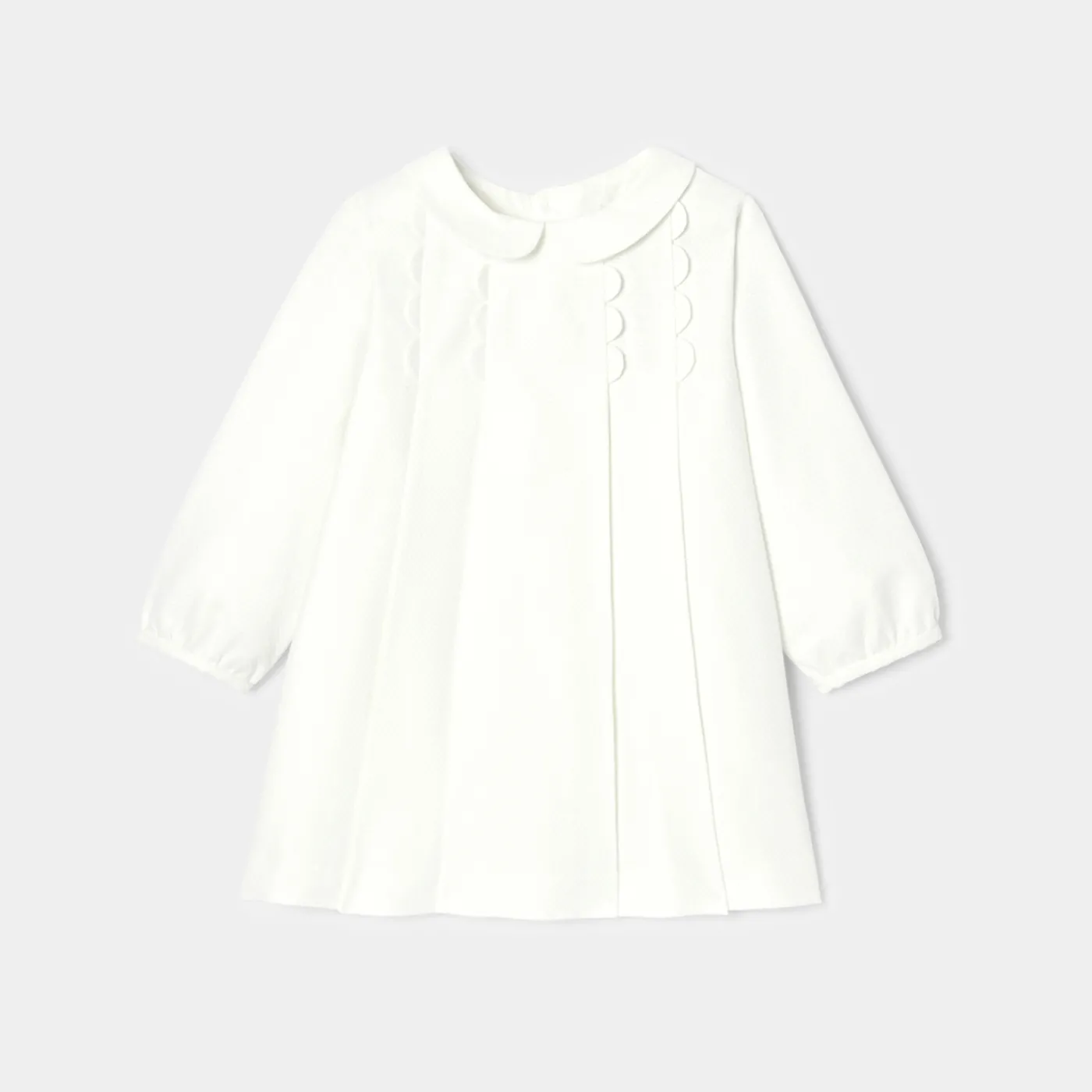 Dresses-Jacadi Baby girl ceremony dress Jacadi soft white