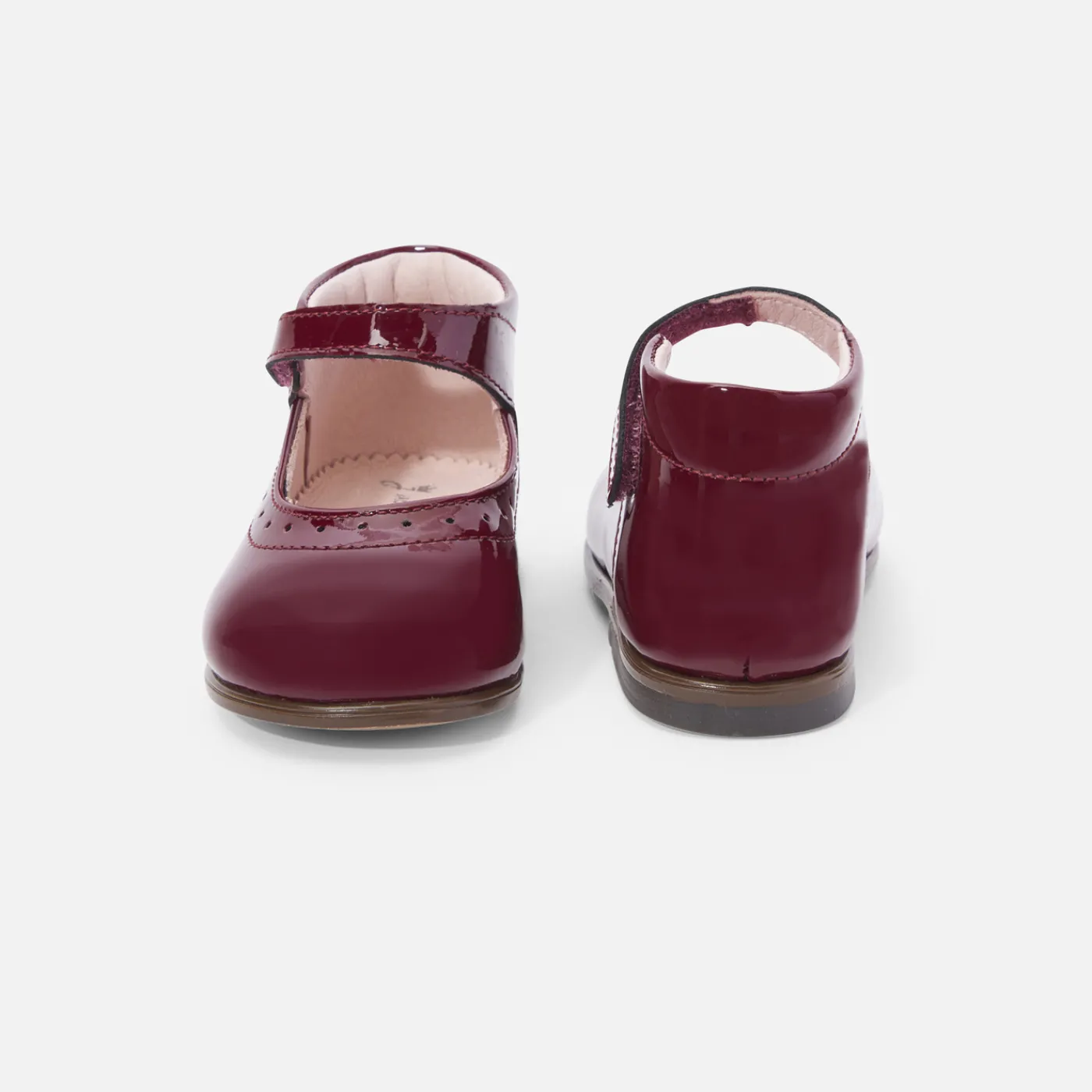 Mary Janes, T-Straps And Ballet Flats-Jacadi Baby girl patent leather Mary Janes Burgundy