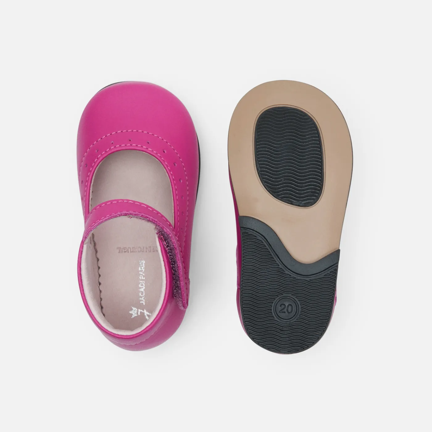 Mary Janes, T-Straps And Ballet Flats-Jacadi Baby girl patent leather Mary Janes Pink