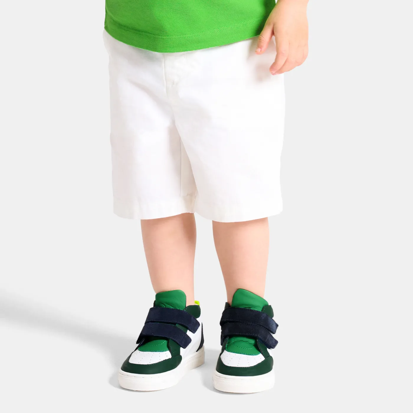 Sneakers-Jacadi Baby boy high-top sneakers White/Green