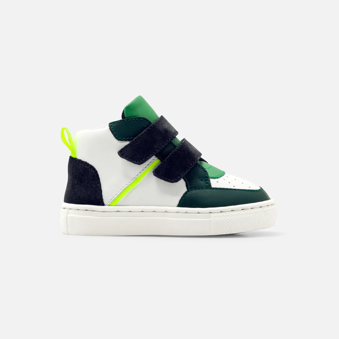 Sneakers-Jacadi Baby boy high-top sneakers White/Green