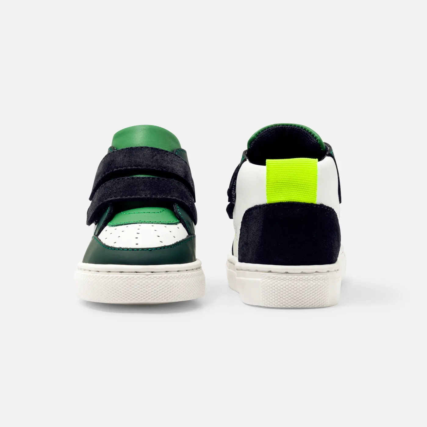 Sneakers-Jacadi Baby boy high-top sneakers White/Green