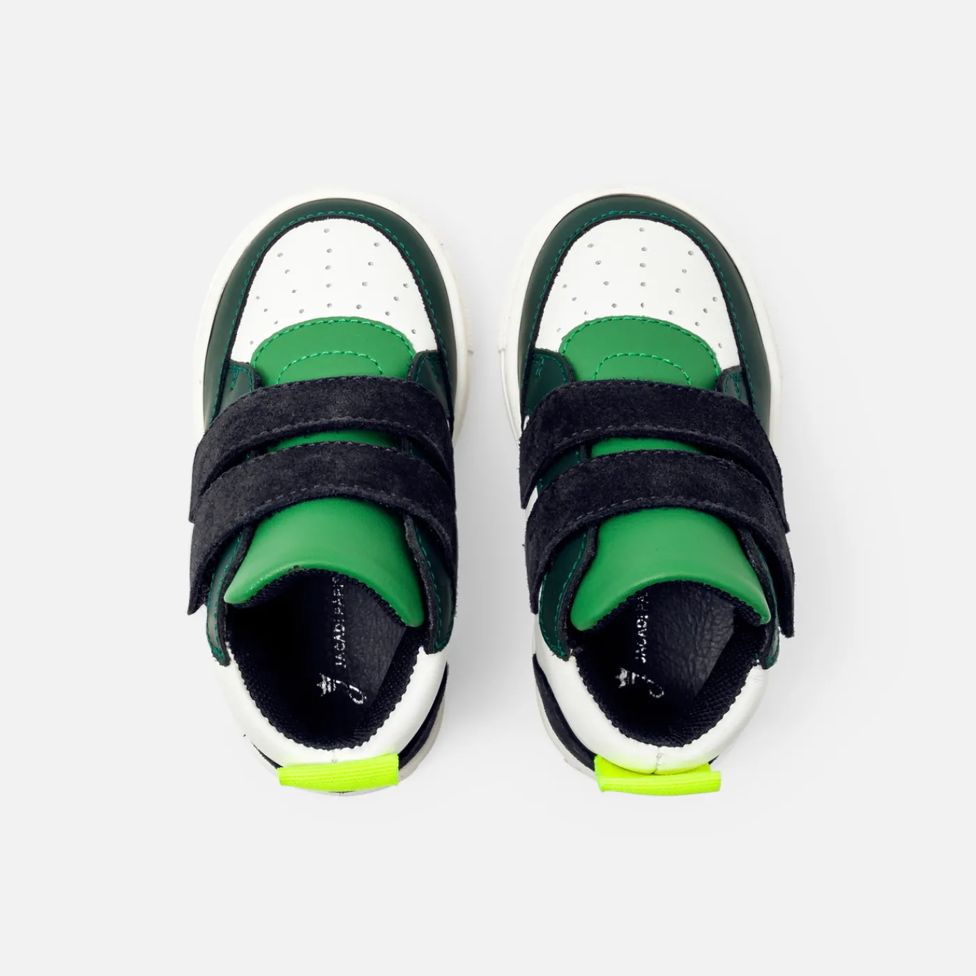 Sneakers-Jacadi Baby boy high-top sneakers White/Green