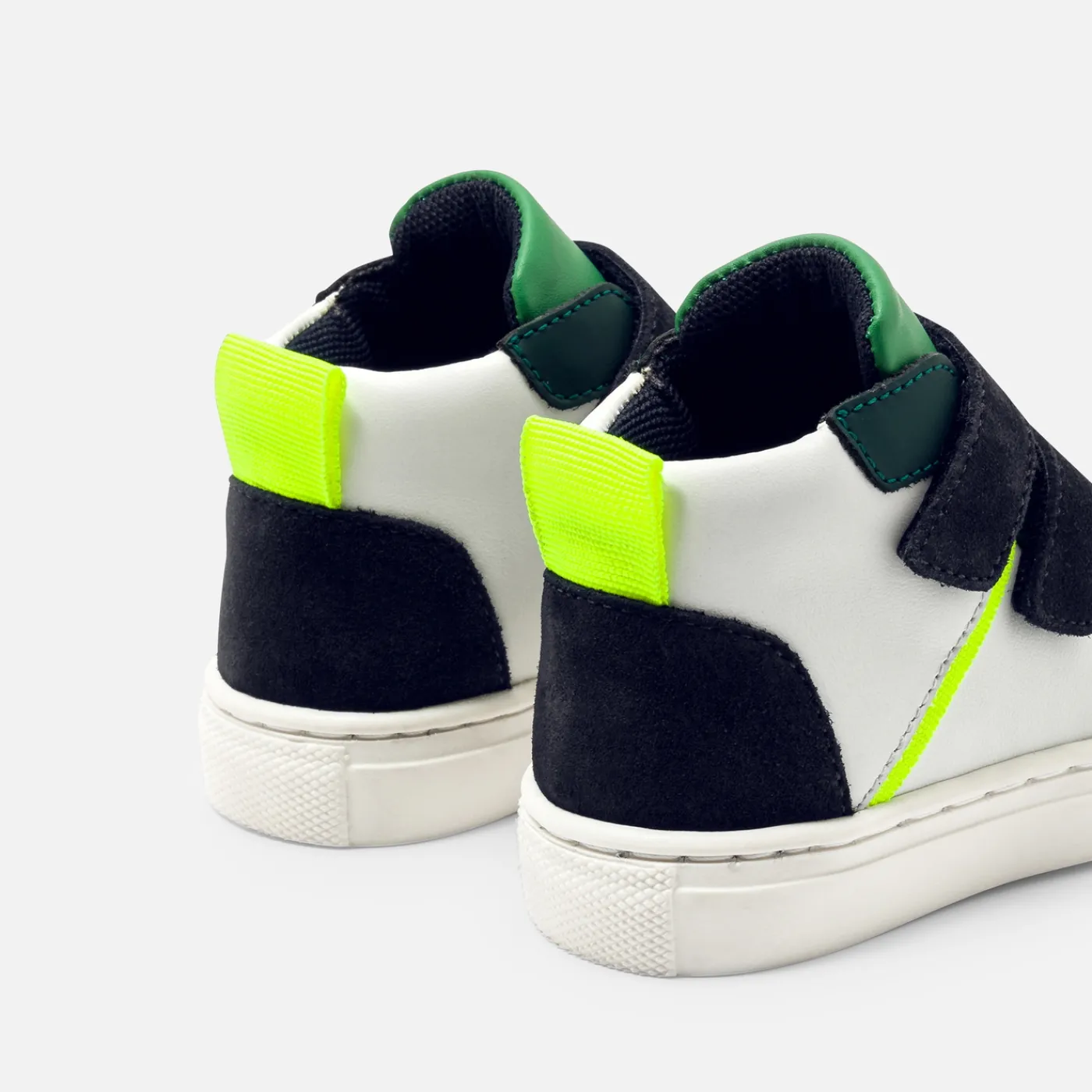 Sneakers-Jacadi Baby boy high-top sneakers White/Green
