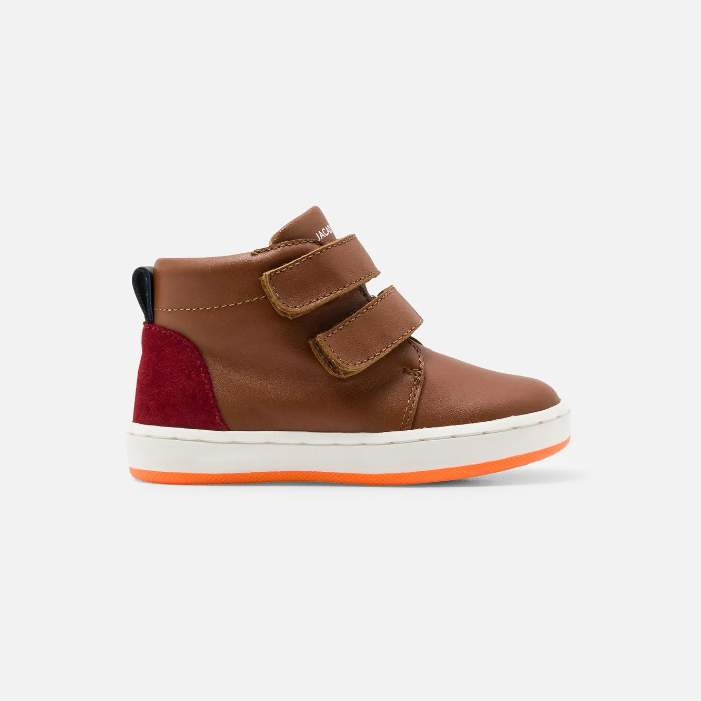 Sneakers-Jacadi Baby boy smooth leather sneakers Brown