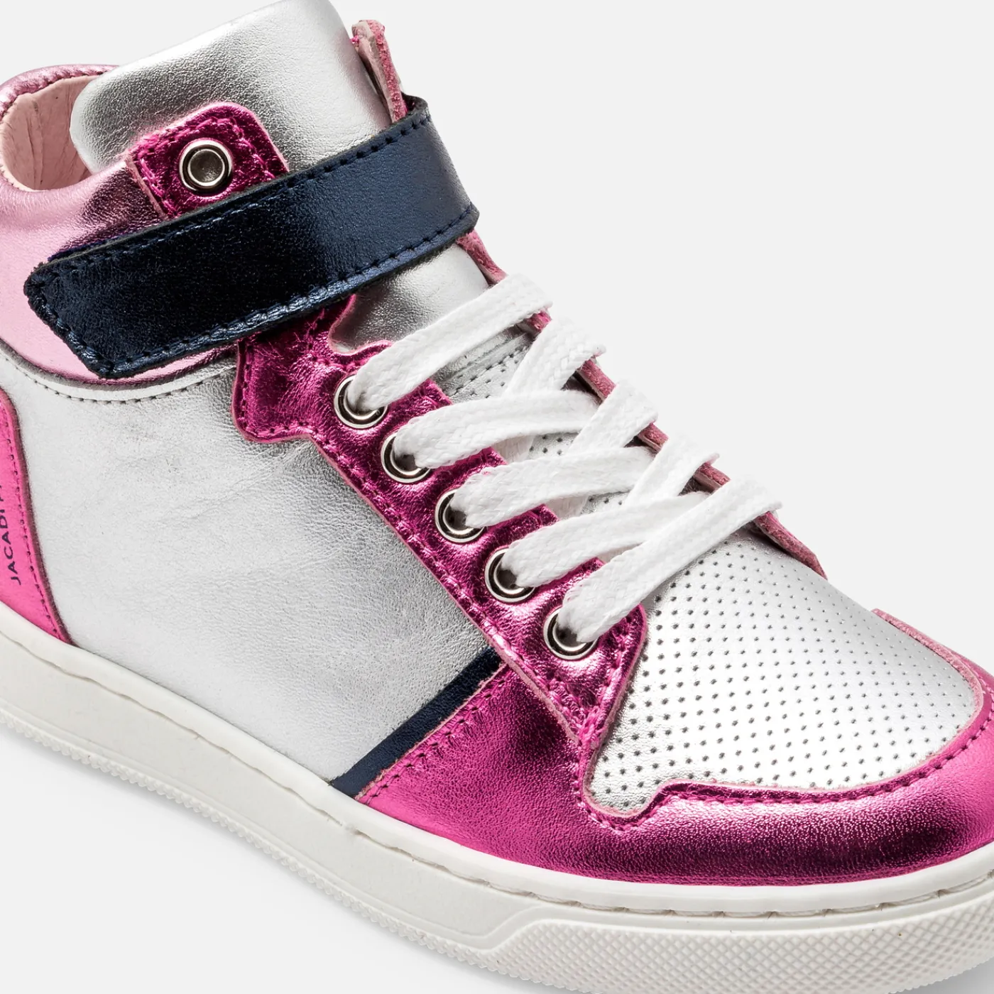 Sneakers-Jacadi Girl high-top sneakers Silver/multicolour