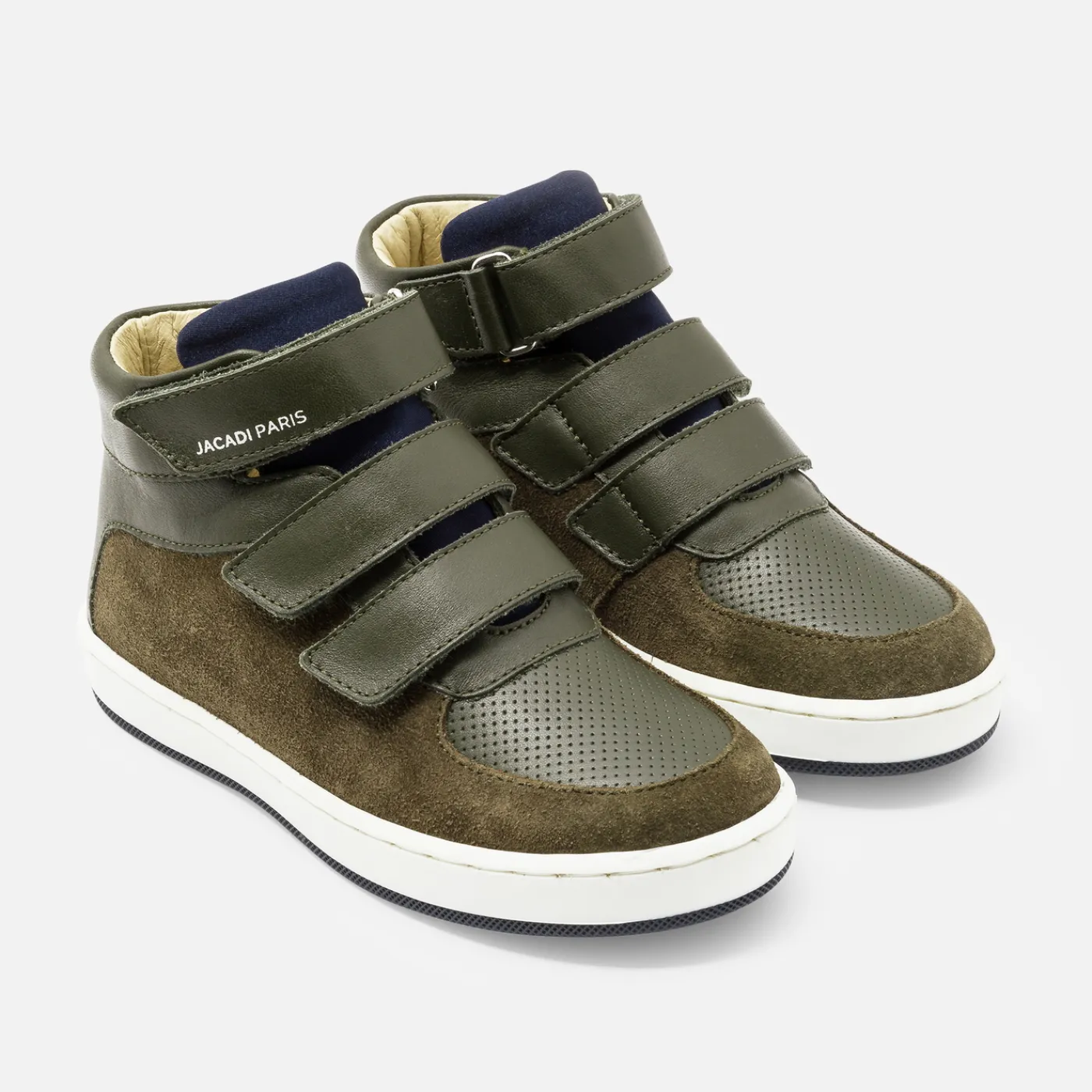 Sneakers-Jacadi Boy high-top sneakers Khaki