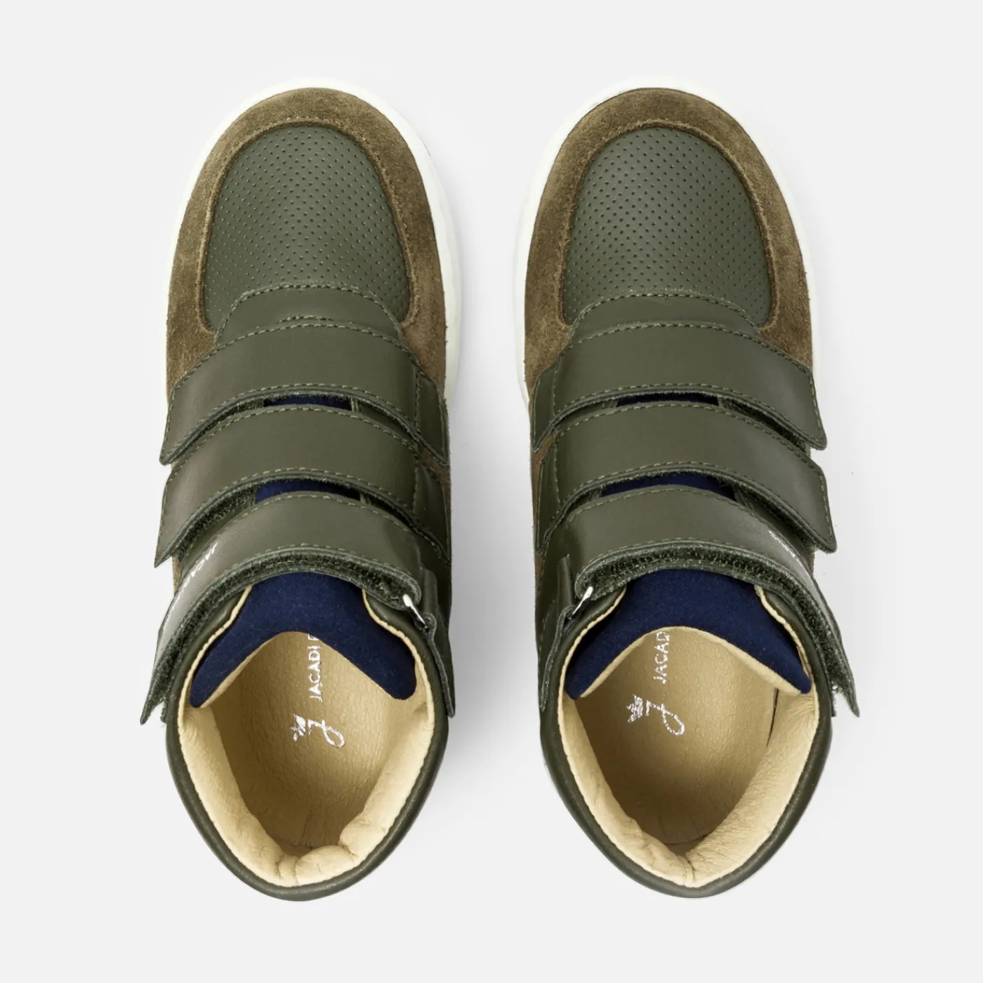 Sneakers-Jacadi Boy high-top sneakers Khaki