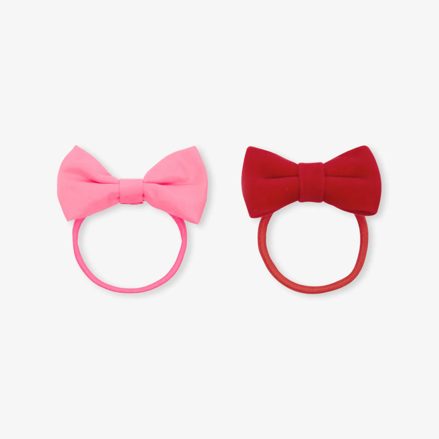 Hair Accessories|Accessories-Jacadi Girl pair of elastic bands Pink/Red