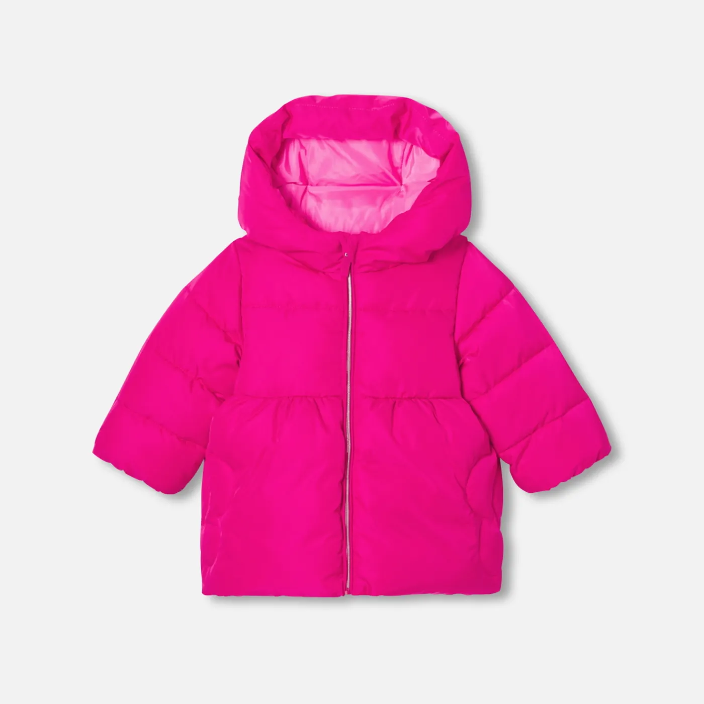 Coats And Outerwear|Girl Coats & Puffer Jackets-Jacadi Baby girl padded jacket Grenadine Pink