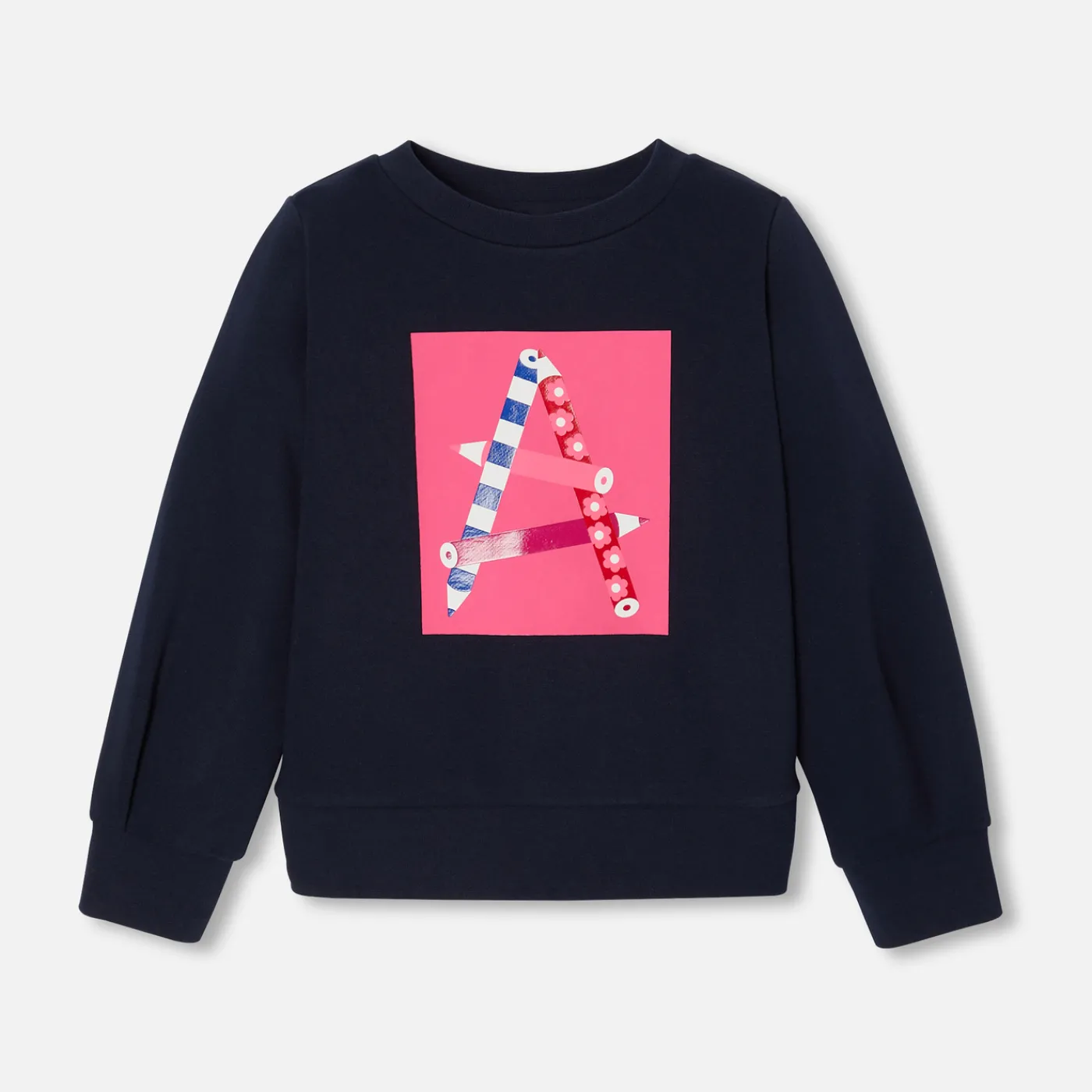 Cardigans, Sweaters And Sweatshirts-Jacadi Girl fleece sweatshirt Jacadi Navy