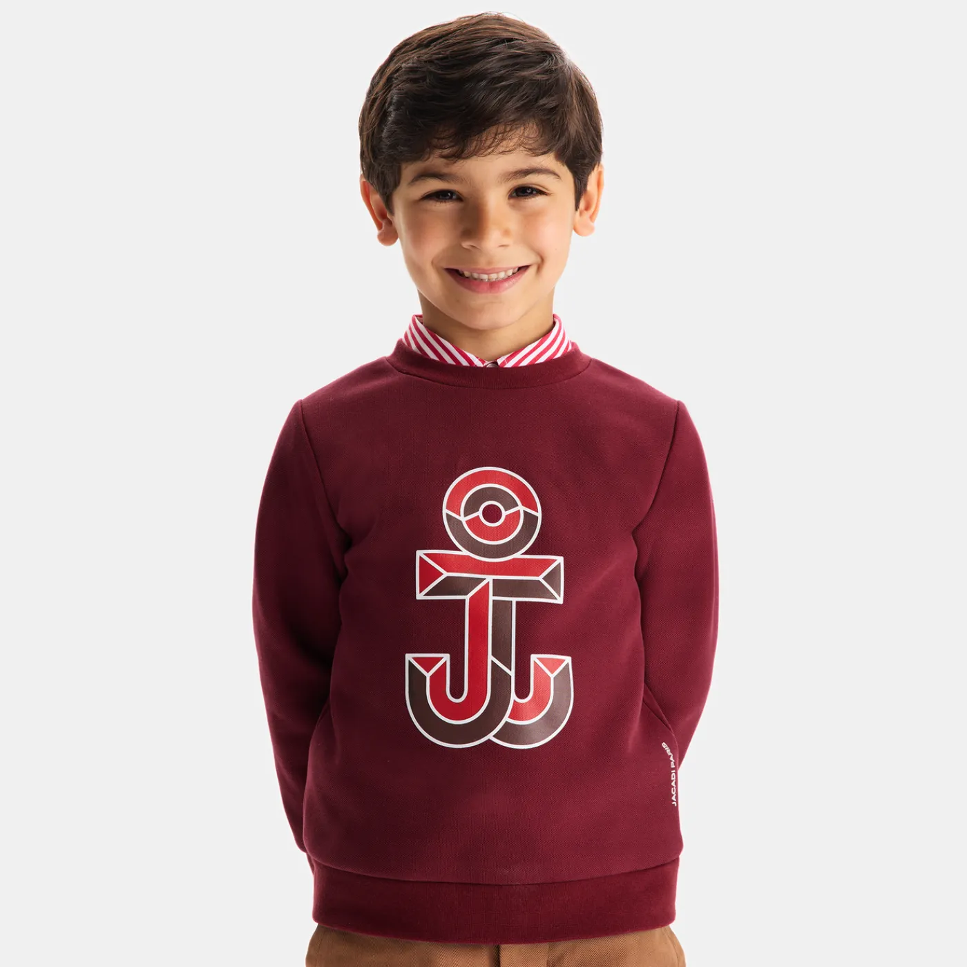 Sweaters, Sweatshirts And Cardigans-Jacadi Boy sweatshirt Terracotta