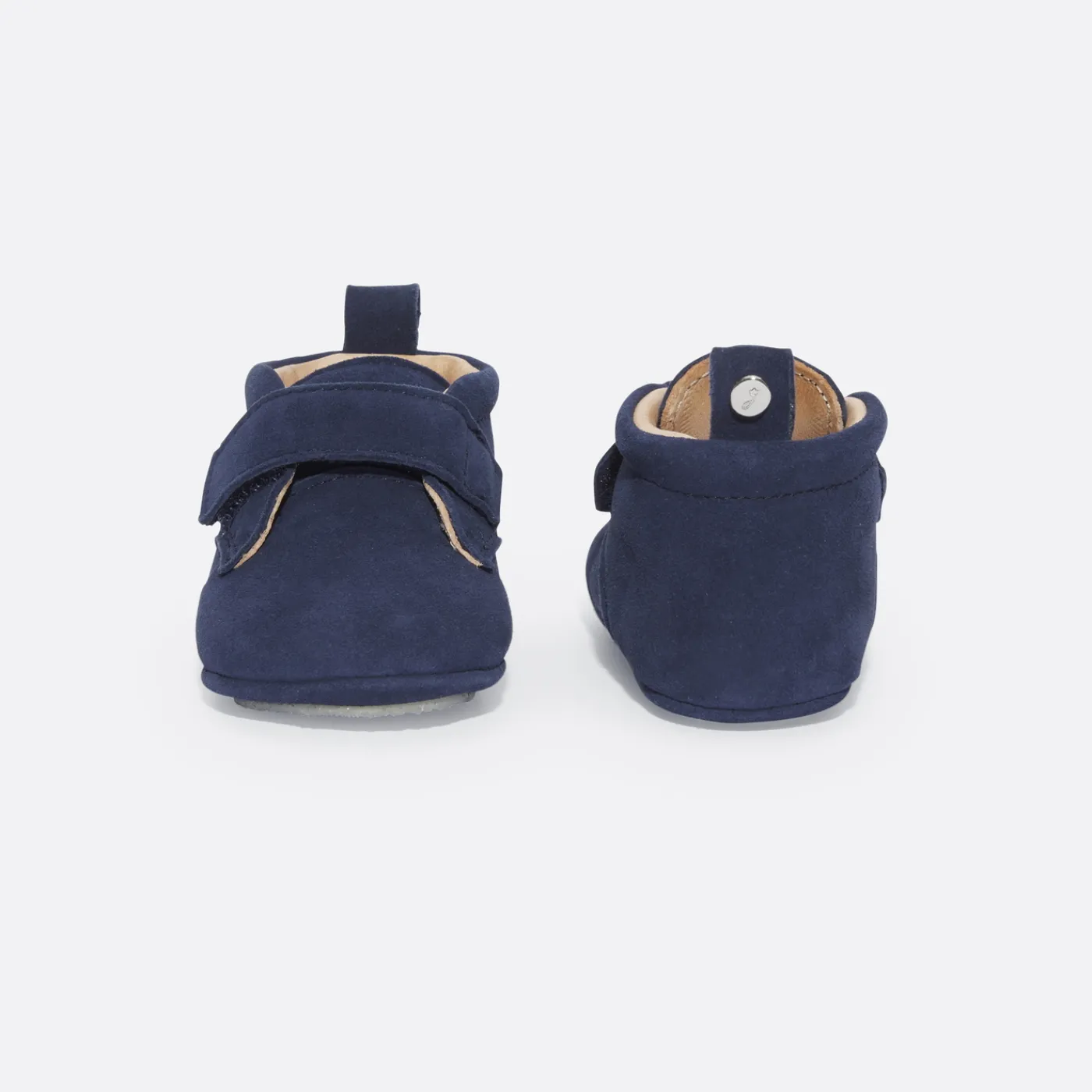 Slippers|Soft Leather Slippers-Jacadi Baby boy leather slippers Blue