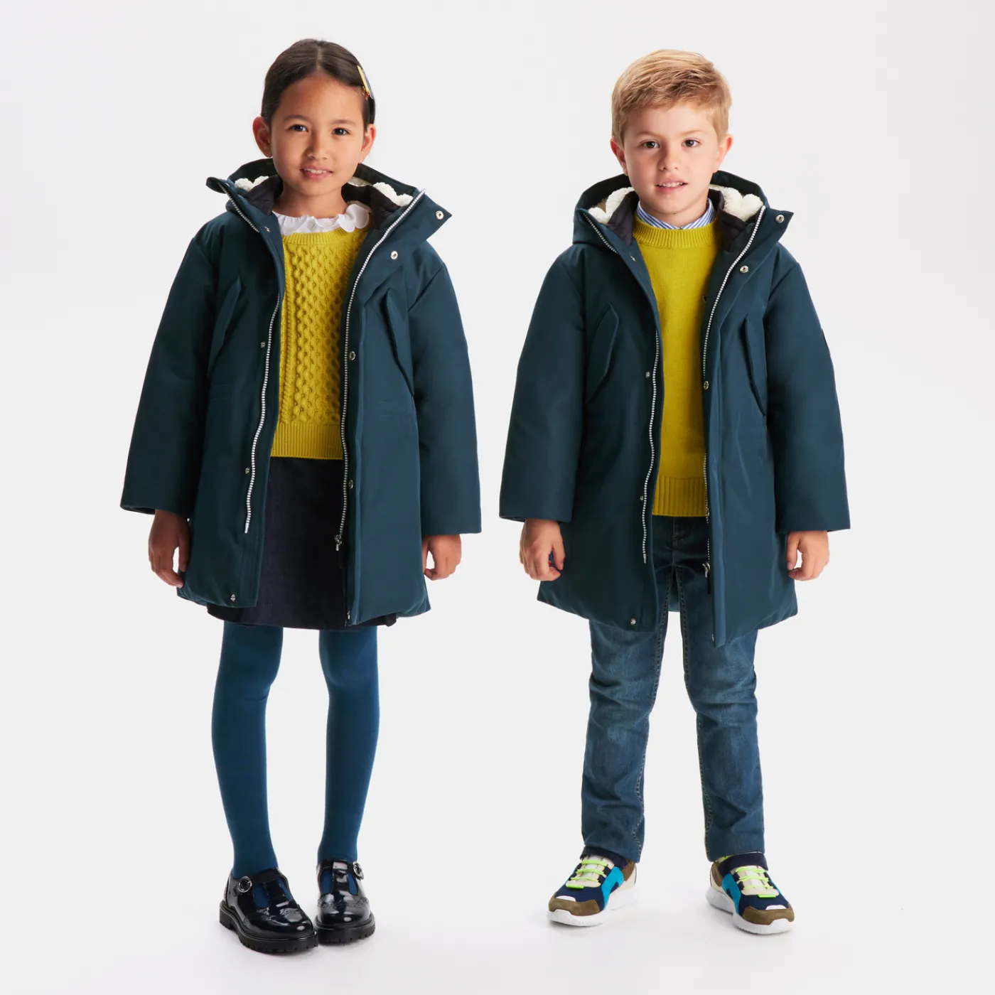 Coats And Outerwear|Coats And Outerwear-Jacadi Child long parka Ink blue