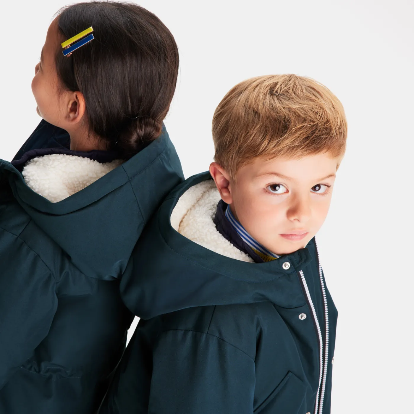 Coats And Outerwear|Coats And Outerwear-Jacadi Child long parka Ink blue