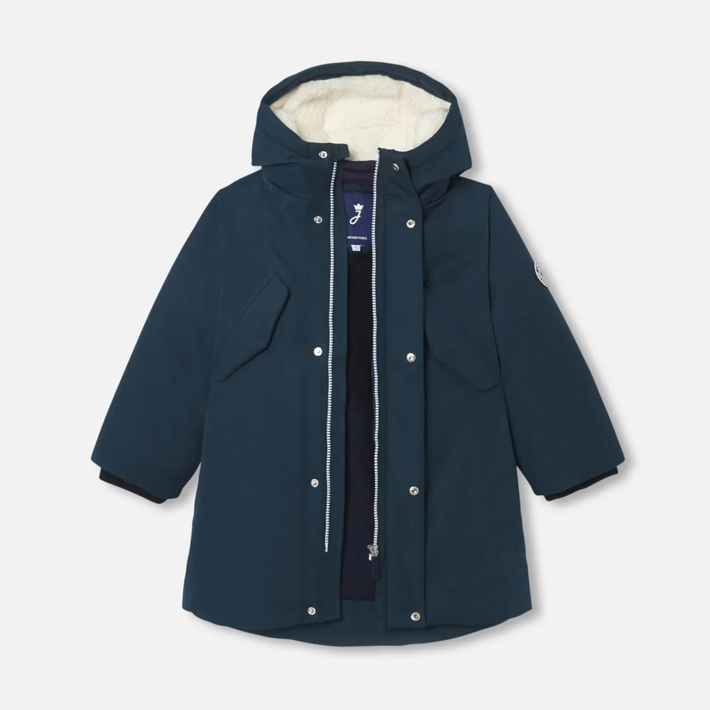 Coats And Outerwear|Coats And Outerwear-Jacadi Child long parka Ink blue