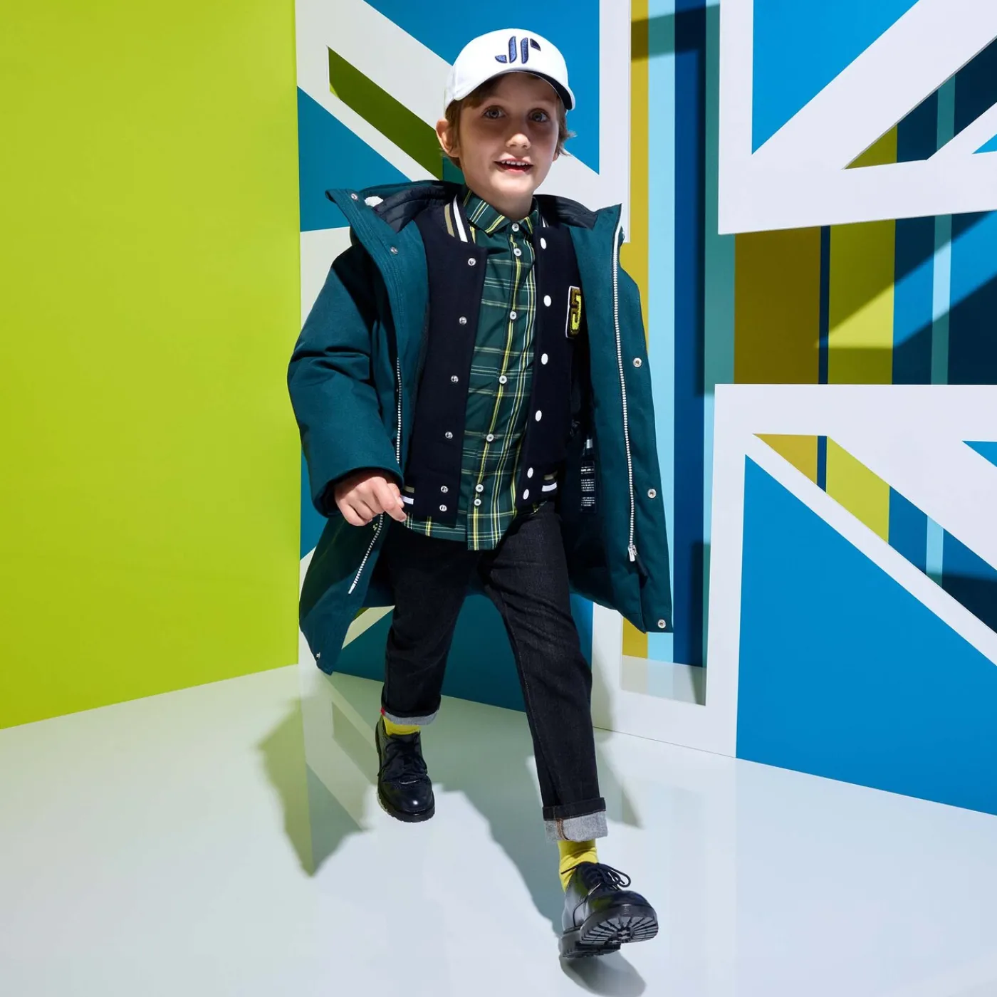 Coats And Outerwear|Coats And Outerwear-Jacadi Child long parka Ink blue