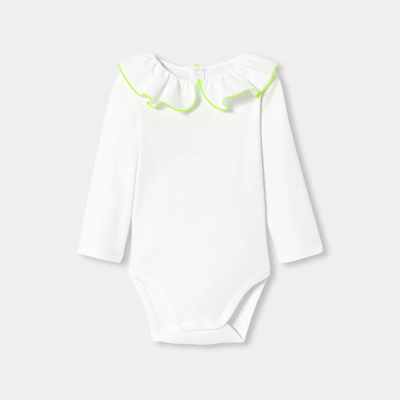 Bodysuits-Jacadi Baby girl long-sleeved bodysuit Jacadi White