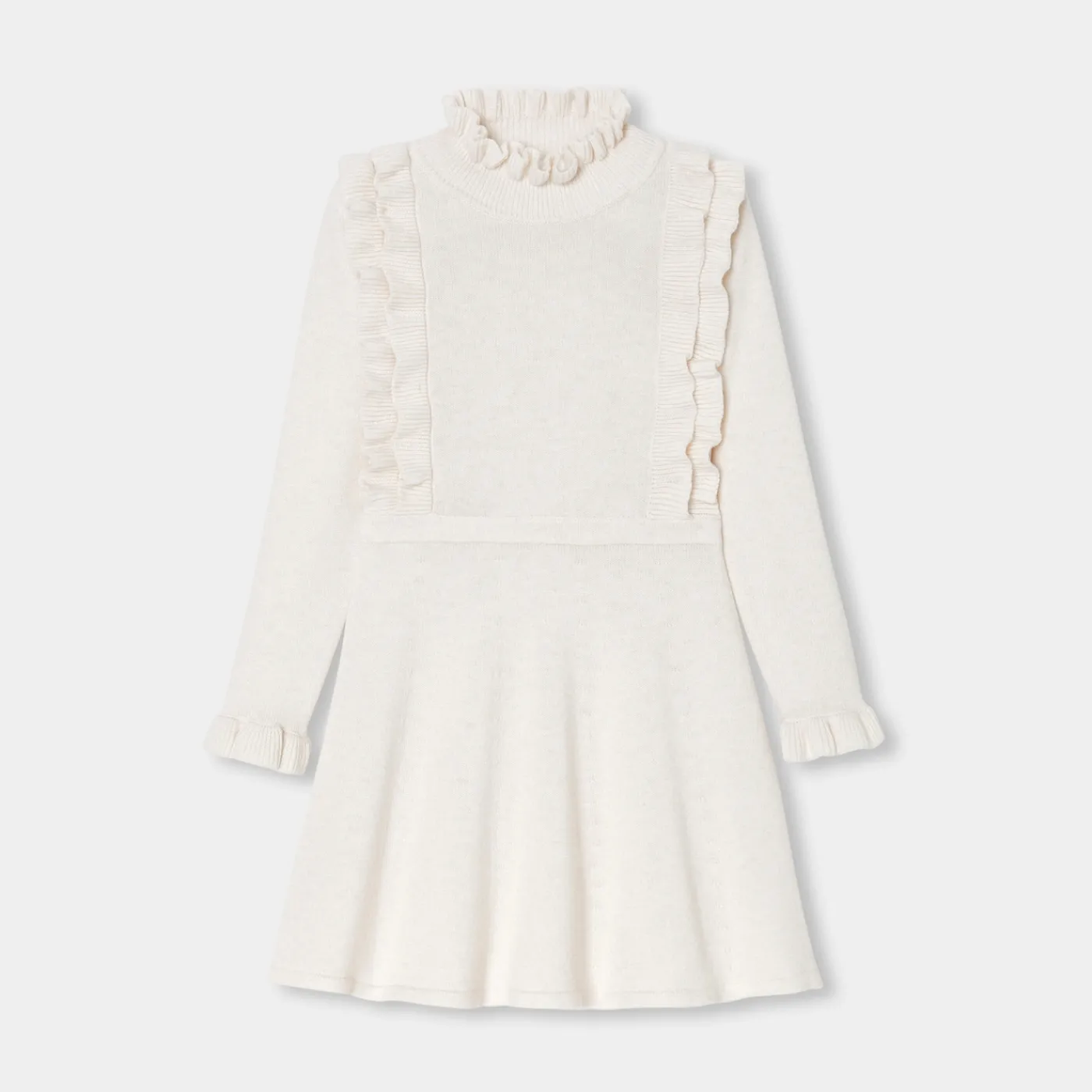 Dresses And Skirts-Jacadi Girl knitted dress Jacadi soft white