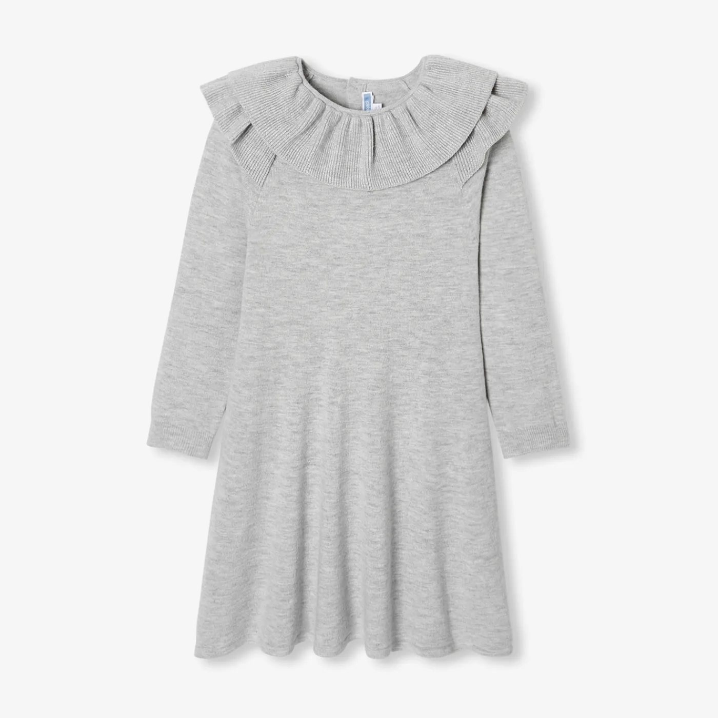 Dresses And Skirts-Jacadi Girl wool dress Jacadi light Heather Grey
