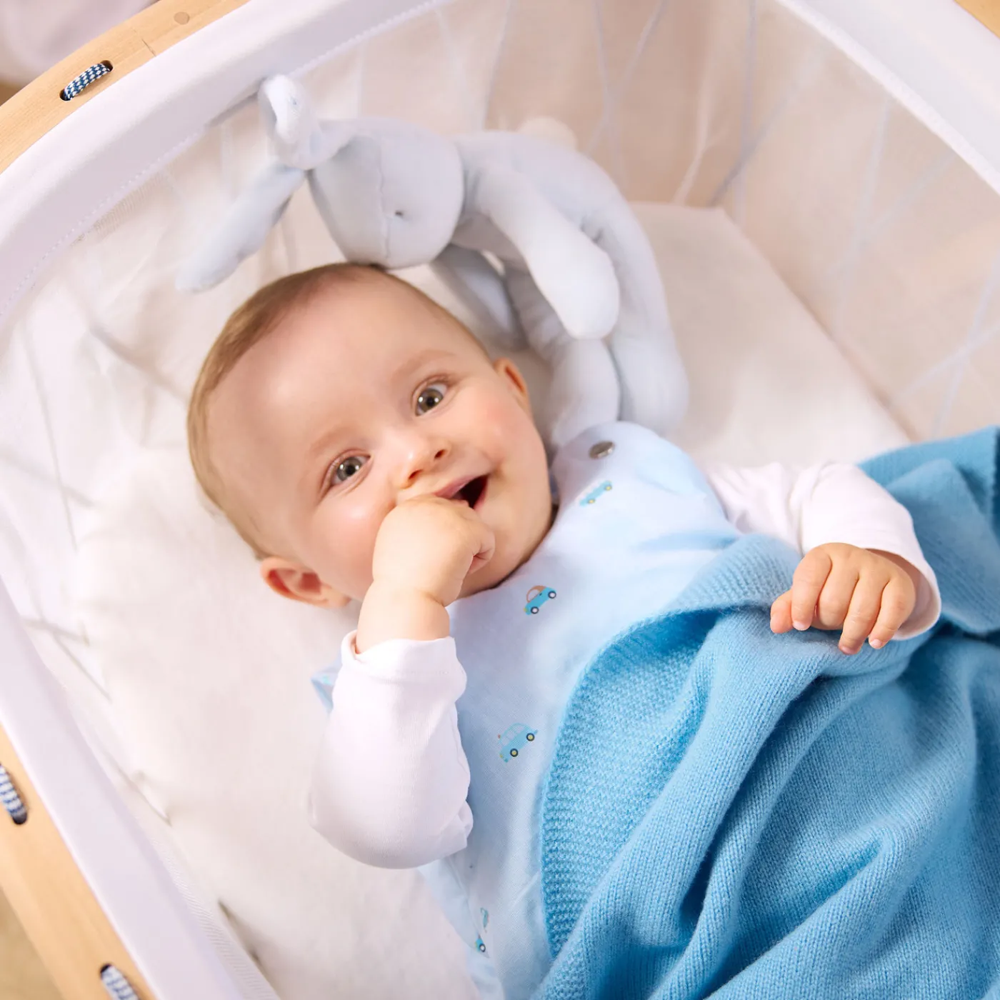 Sleeping Bags And Blankets|Sleeping Bags And Blankets-Jacadi Cashmere blanket Prussian blue