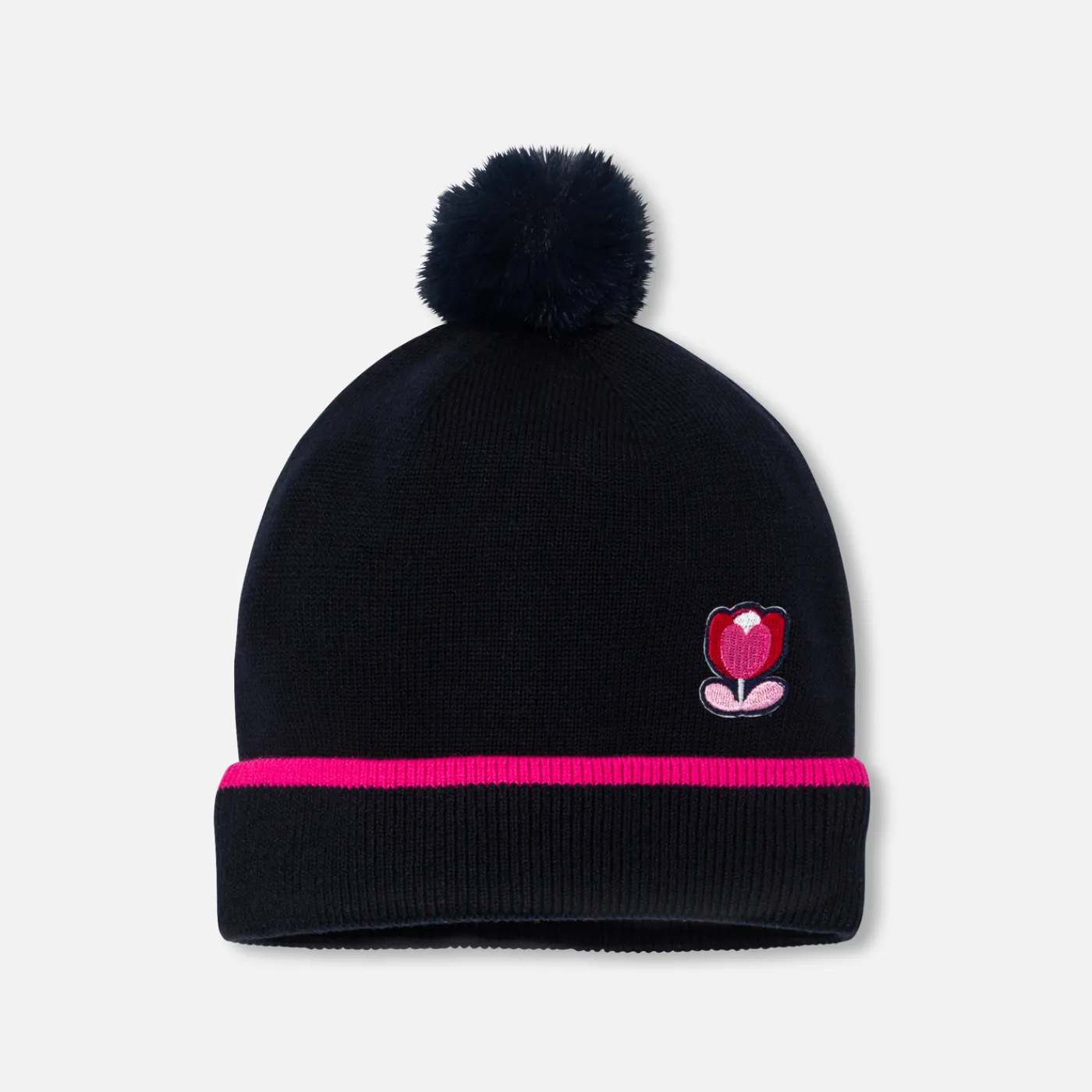 Beanies, Scarves And Gloves|Accessories-Jacadi Baby girl hat Jacadi Navy