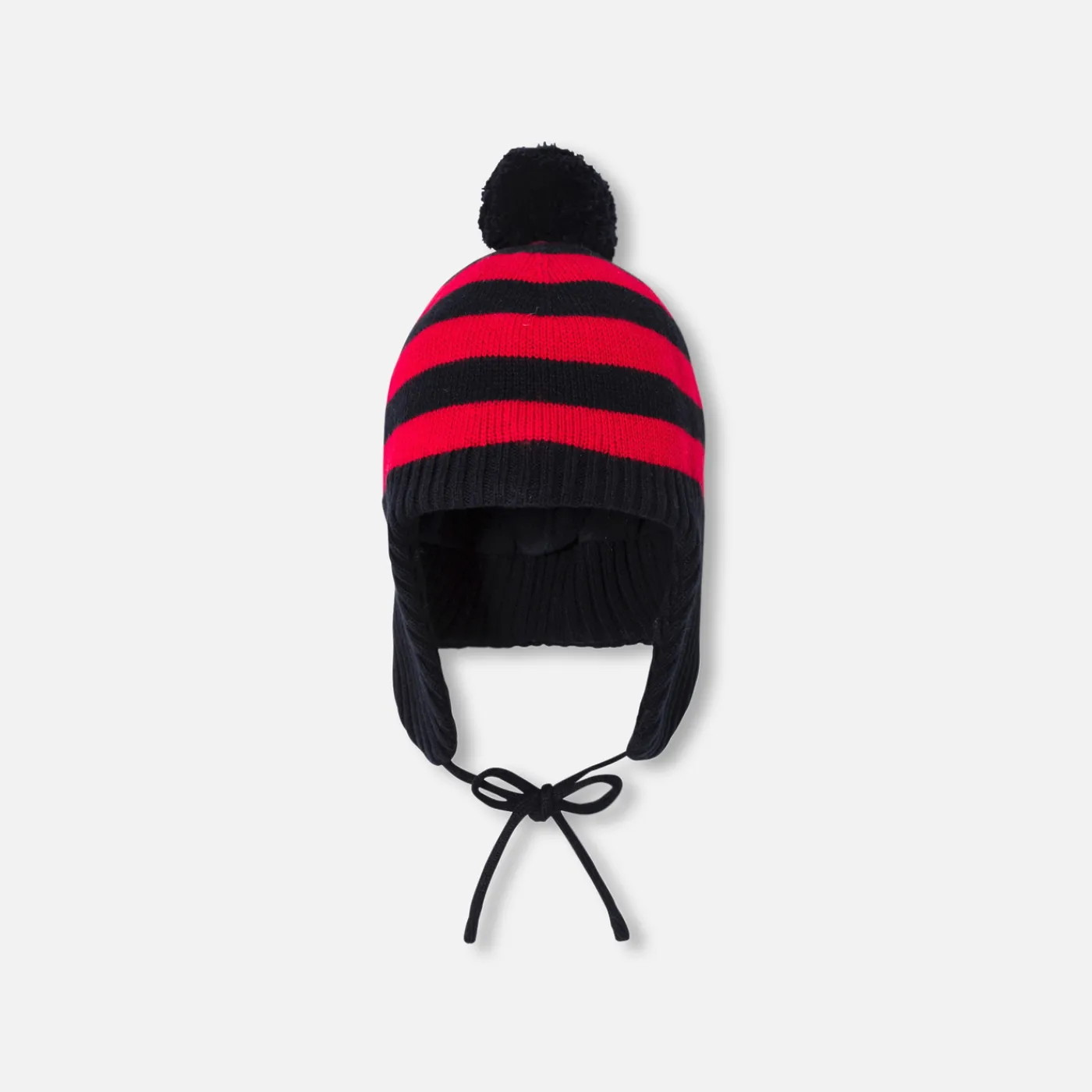 Other Accessories|Beanies Scarves And Gloves-Jacadi Striped baby hat Navy/Red