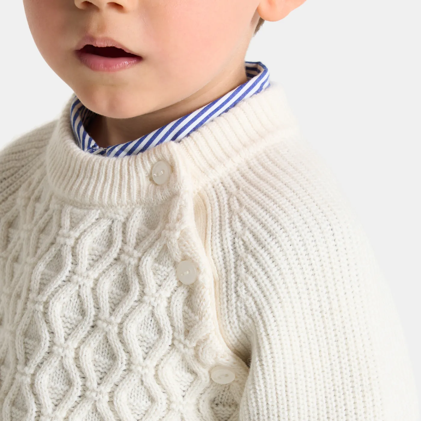 Sweaters, Sweatshirts And Cardigans-Jacadi Baby boy sweater Jacadi soft white