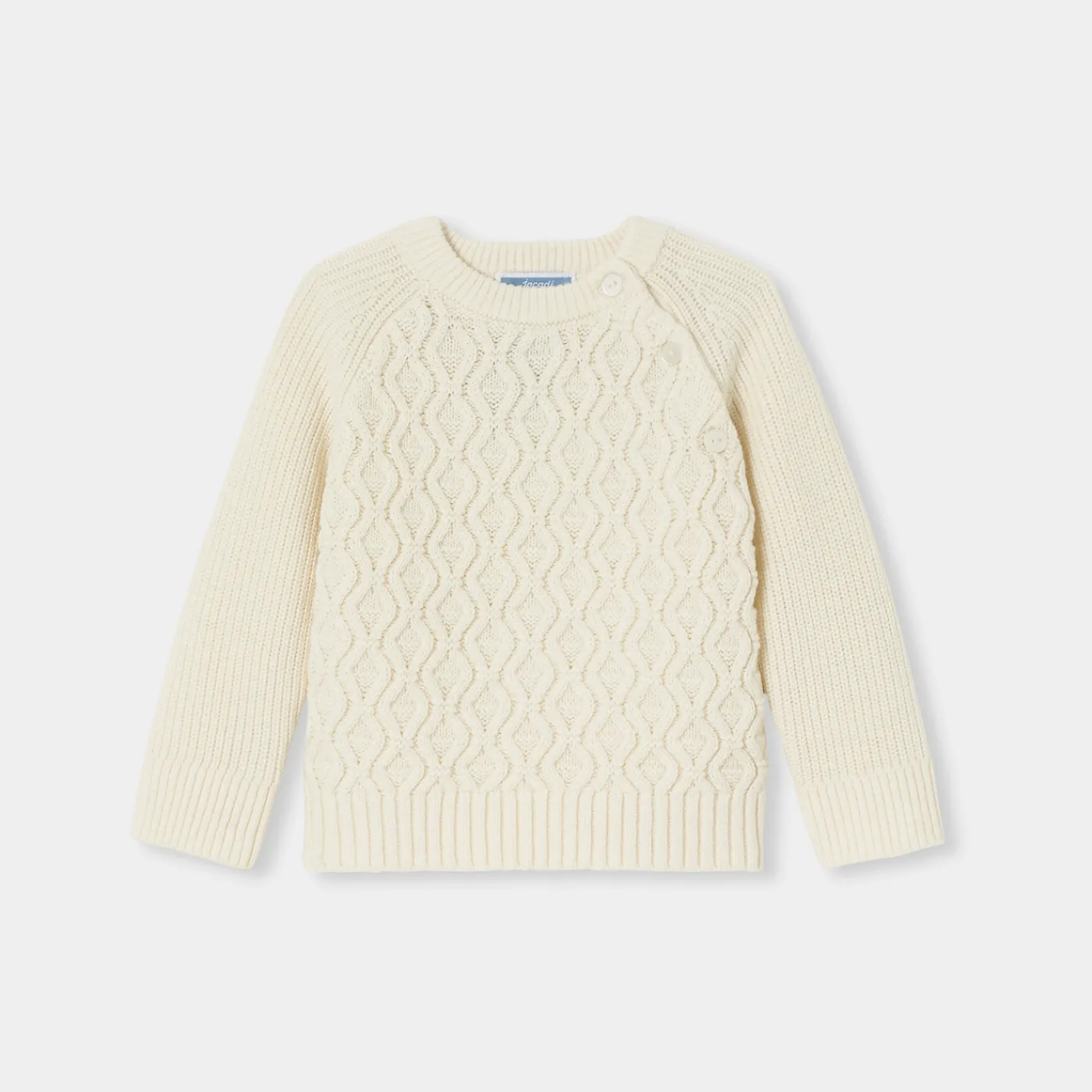 Sweaters, Sweatshirts And Cardigans-Jacadi Baby boy sweater Jacadi soft white