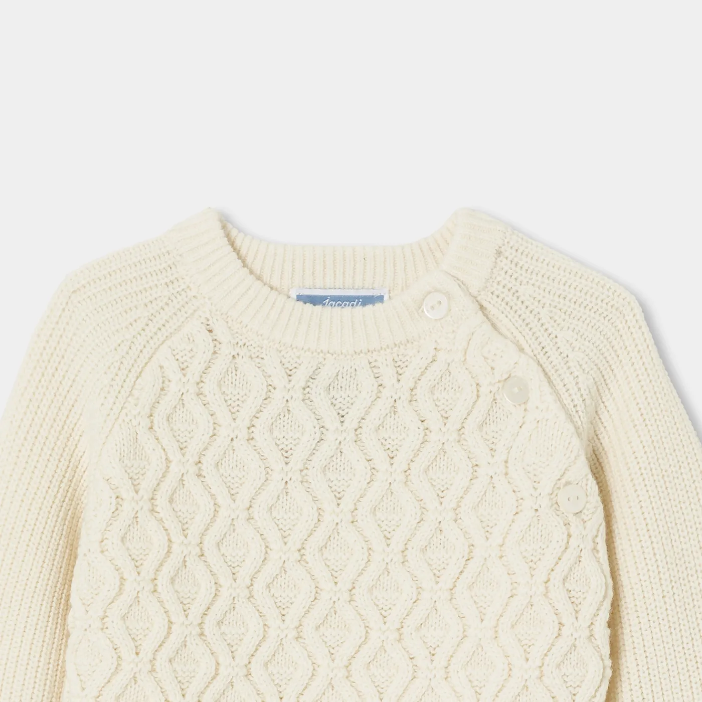Sweaters, Sweatshirts And Cardigans-Jacadi Baby boy sweater Jacadi soft white