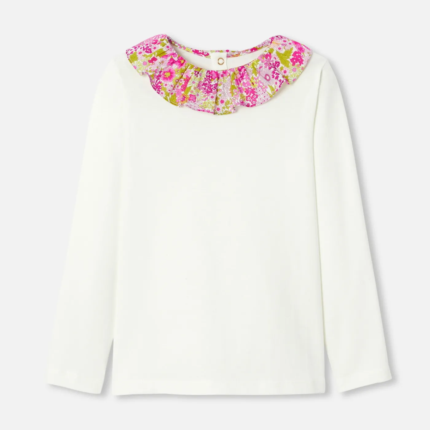 T-Shirts, Polo Shirts-Jacadi Girl collared T-shirt Jacadi soft white