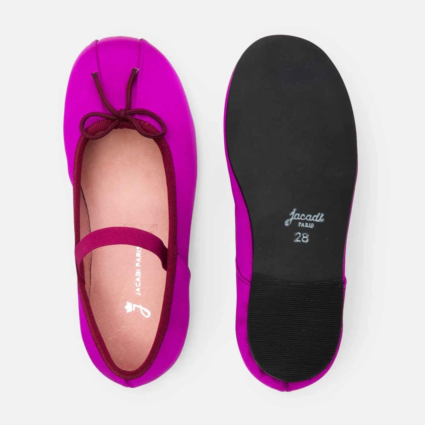 Mary Janes, T-Straps And Ballet Flats-Jacadi Girl ballerinas Fuchsia