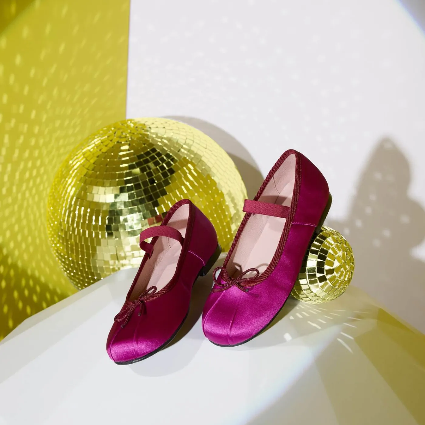 Mary Janes, T-Straps And Ballet Flats-Jacadi Girl ballerinas Fuchsia